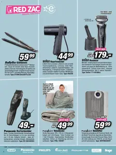 RED ZAC Flugblatt ab 06.12.2025 gültig | Seite: 8 | Produkte: Audio, Rasierer, Haartrockner