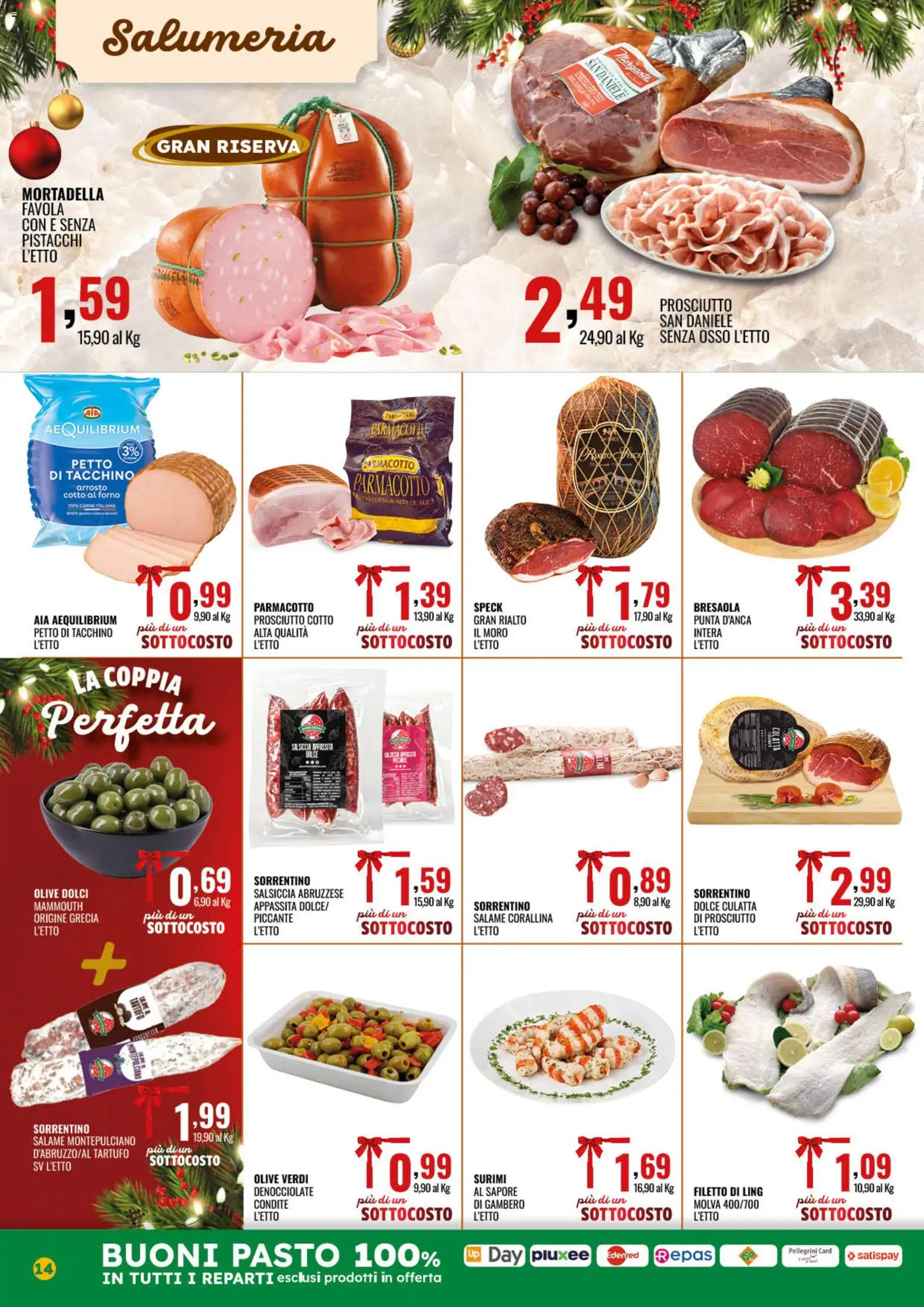 Volantino GECOP del 15.12.2025 | Pagina: 14 | Prodotti: Tartufo, Surimi, Olive, Salsiccia