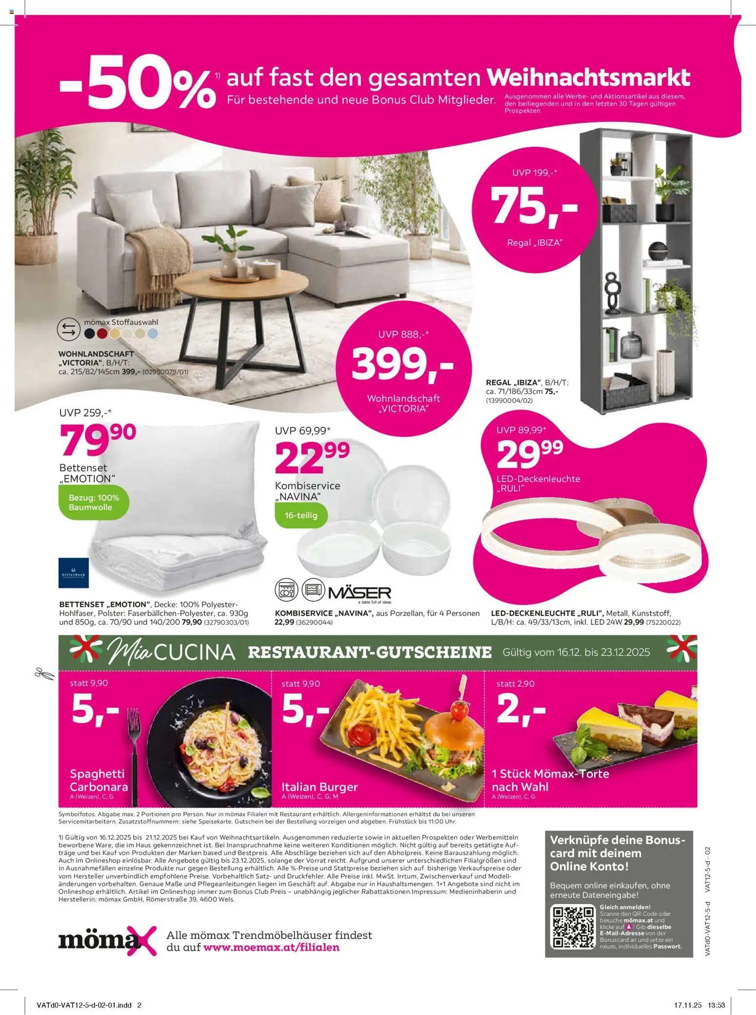 Mömax Prospekt aktuell gültig ab 16.12.2025 | Seite: 2 | Produkte: Decke, Regal, Hajdina liszt