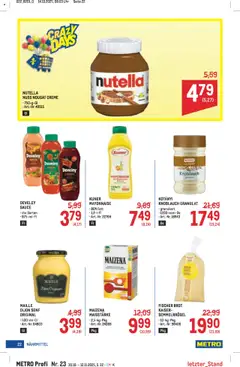 Metro angebote Profi ab 30.10.2025 gültig | Seite: 22 | Produkte: Mayonnaise, Uhr, Creme, Brot