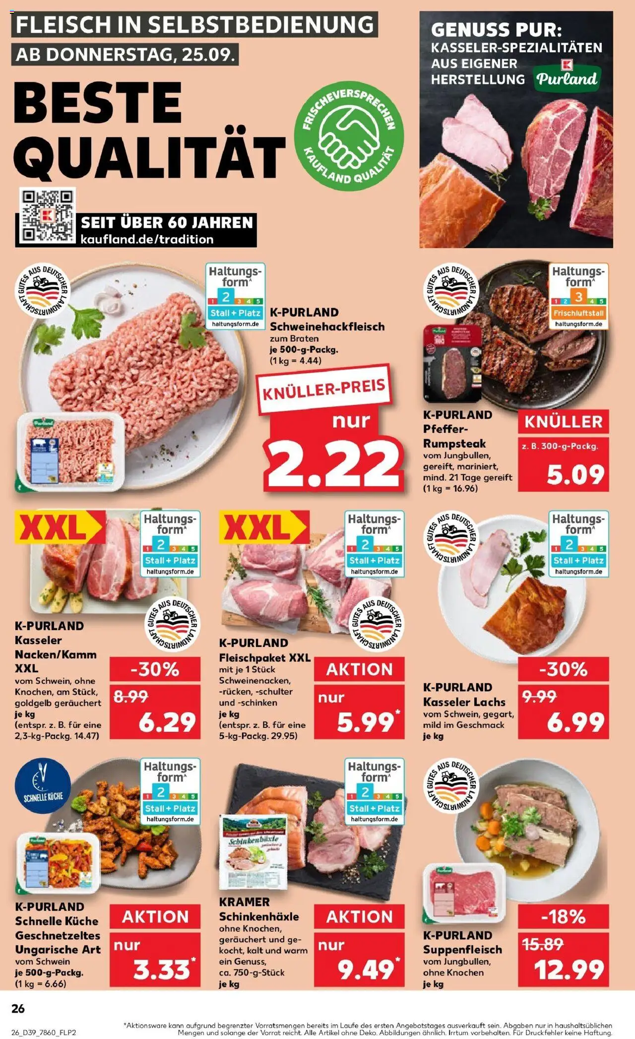 Kaufland prospekt Stuttgart	 – gültig ab 28.09.2025 | Seite: 26 | Produkte: Küche, Lachs, Pfeffer, Schinken