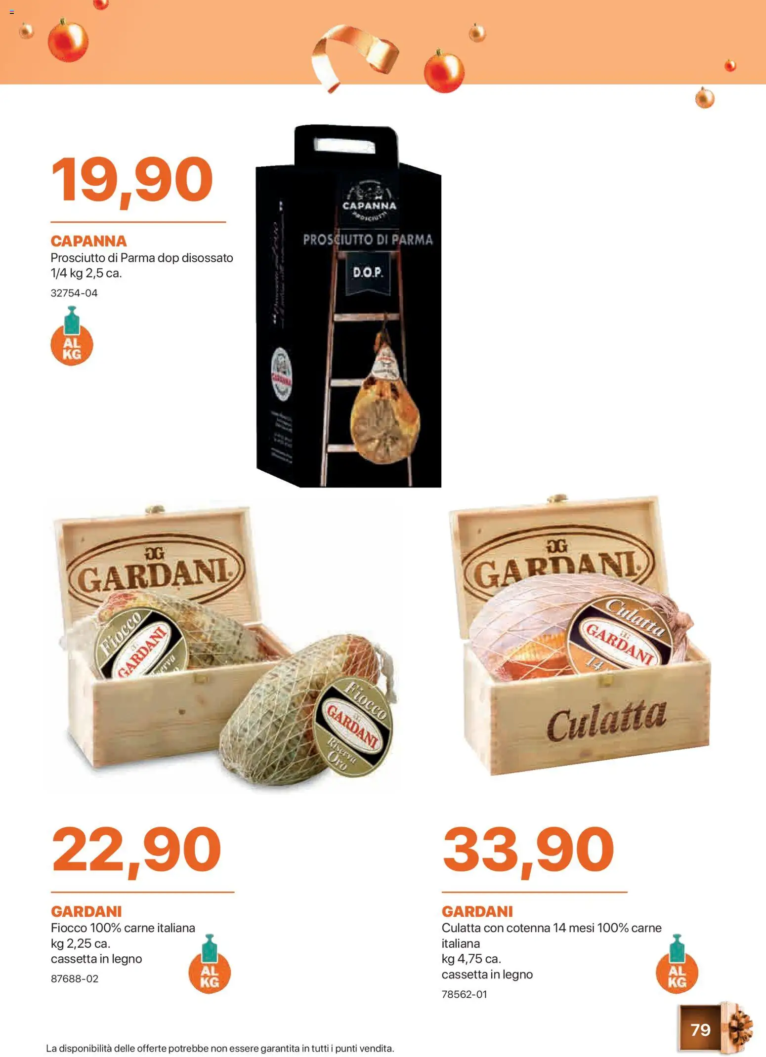 Volantino Sogegross del 05.11.2025 | Pagina: 79 | Prodotti: Prosciutto di Parma, Prosciutto