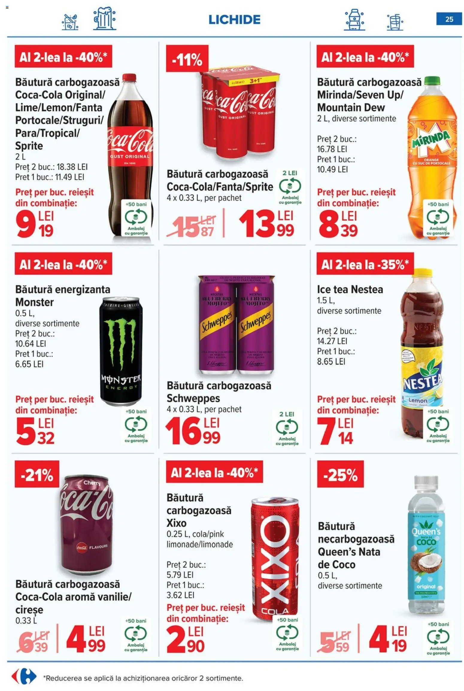 Noul catalog Carrefour – valabil de la 14.01.2026 | Pagină: 27 | Produse: Suc, Băutură energizantă, Ice tea, Cireșe