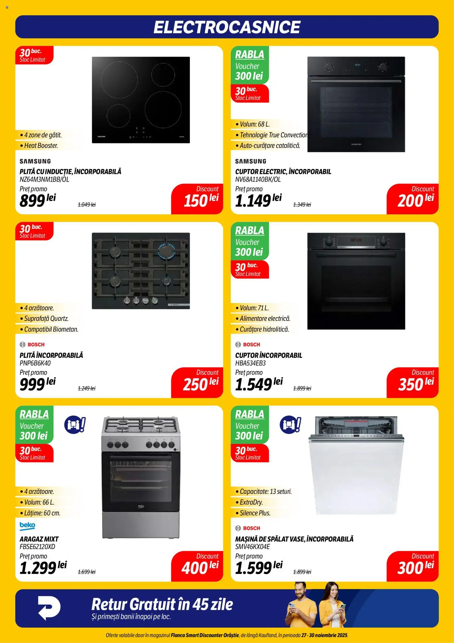 Noul catalog Flanco – valabil de la 27.11.2025 | Pagină: 6 | Produse: Mașină De Spălat, Cuptor, Plită, Aragaz