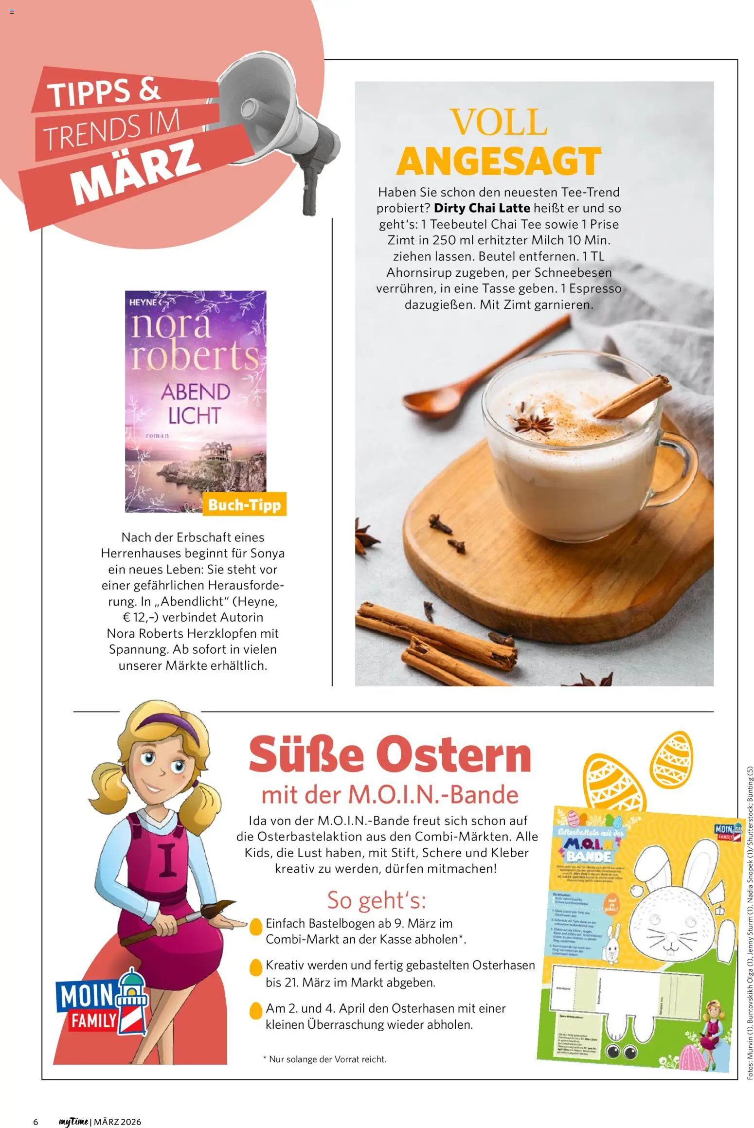 Combi myTime März 2026 – gültig ab 01.03.2026 | Seite: 6 | Produkte: Milch, Tee