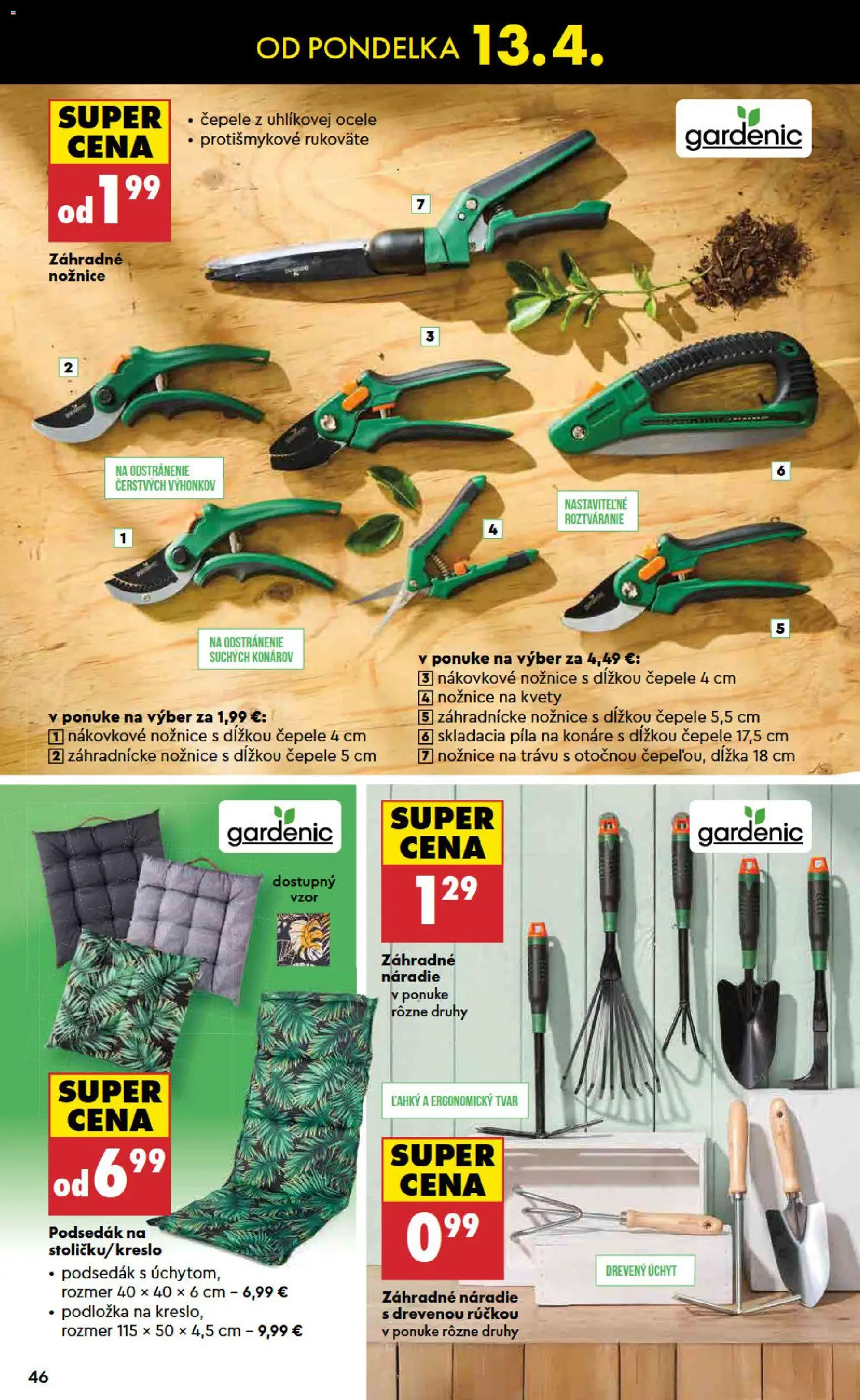 Nové Biedronka akcie – leták je platný od 09.04.2026 | Strana: 46 | Produkty: Píla, Náradie