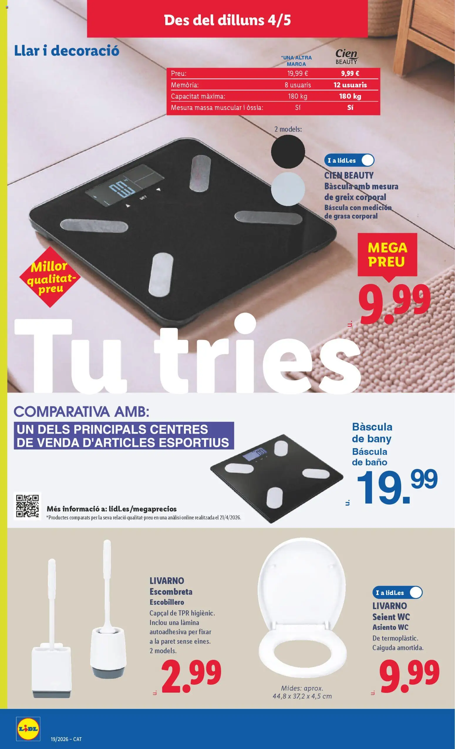 Lidl folleto de bazar │ válido desde el 04.05.2026 | Página: 10 | Productos: Baño