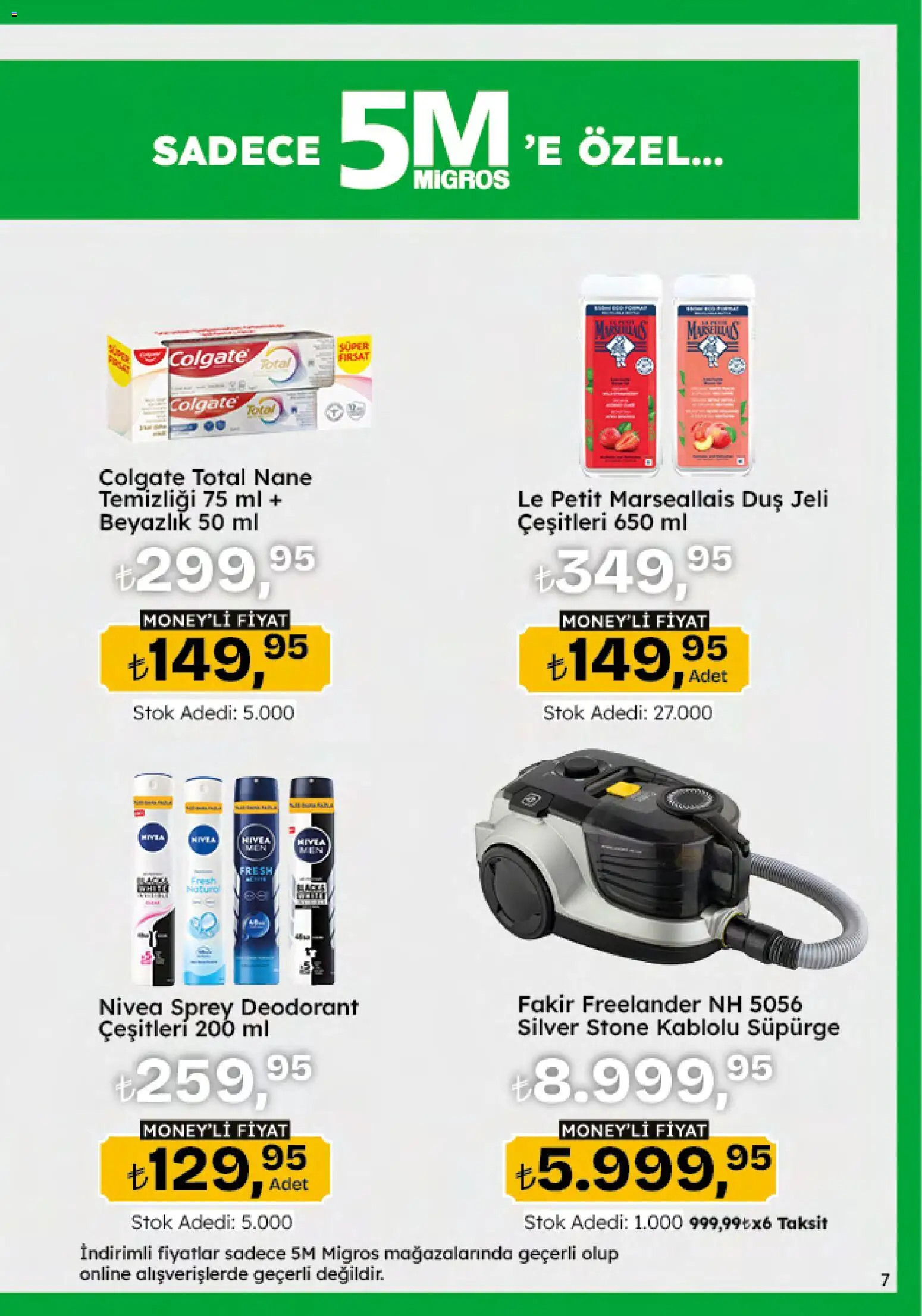 Migros Katalog - 5M Migroskop Dijital - 29.01.2026 tarihinden itibaren geçerlidir | Sayfa: 7 | Ürünler: Duş, Duş jeli, Deodorant, Nane