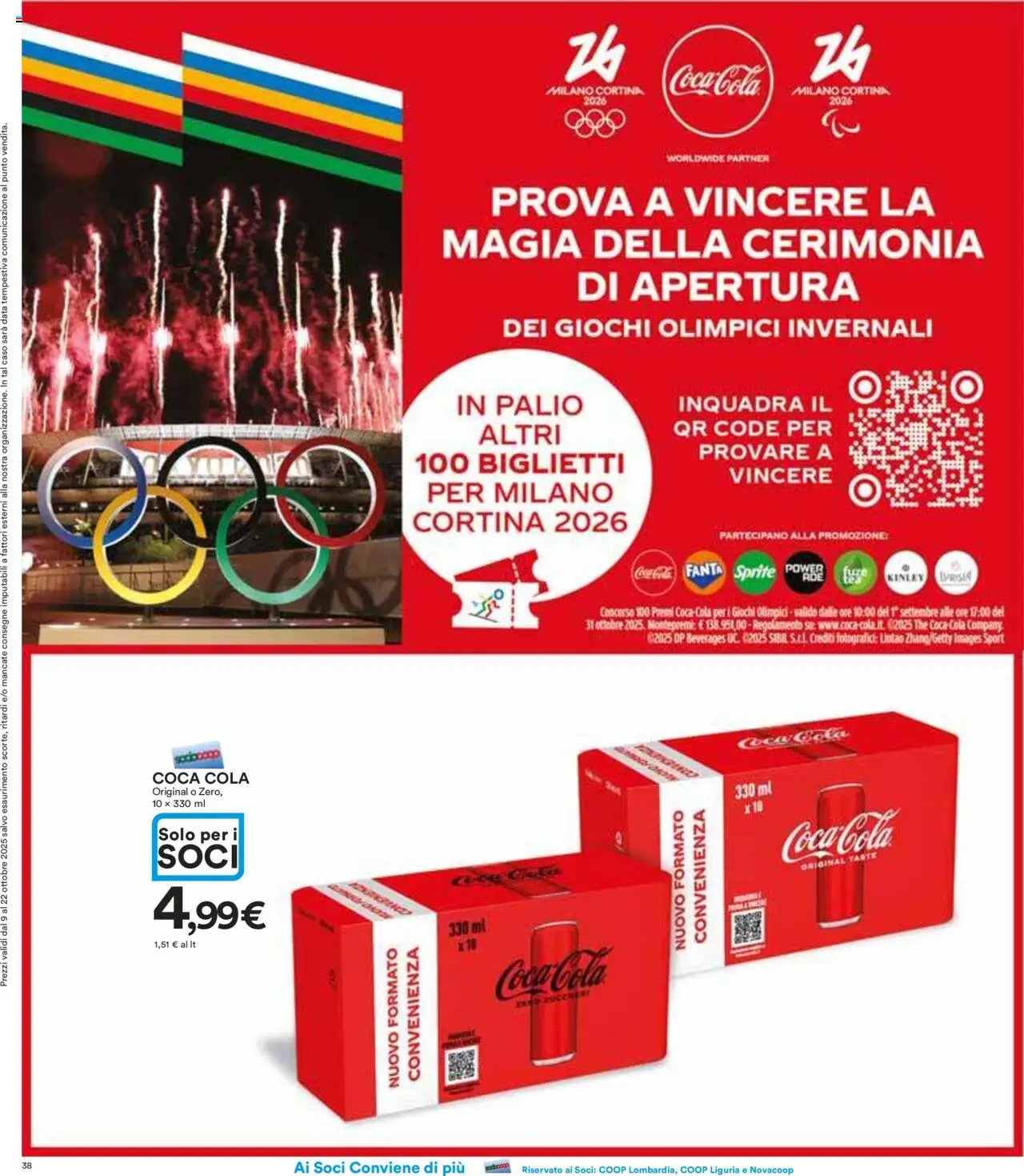 Volantino Ipercoop del 09.10.2025 | Pagina: 38 | Prodotti: Data, The, Fanta, Coca Cola