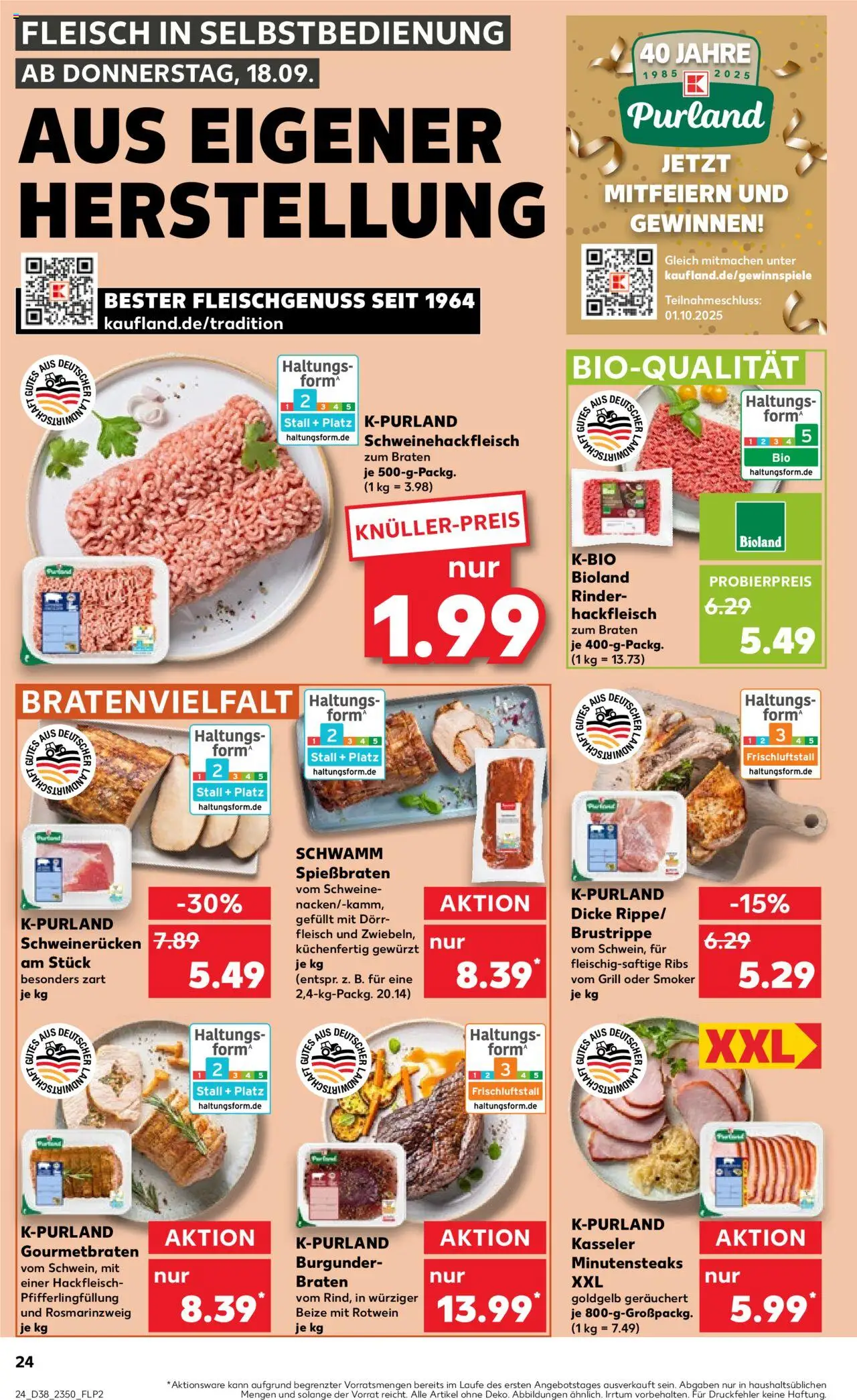 Kaufland prospekt Völklingen	 – gültig ab 18.09.2025 | Seite: 24 | Produkte: Grill, Rotwein, Fleisch, Hackfleisch
