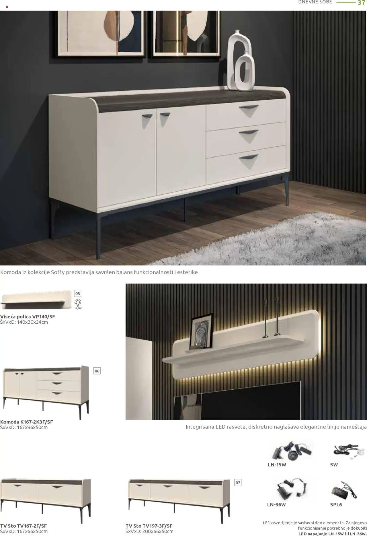 Jela katalog - važi od 25.08.2025 | Strana: 37 | Proizvode: Komoda, Polica, Sto