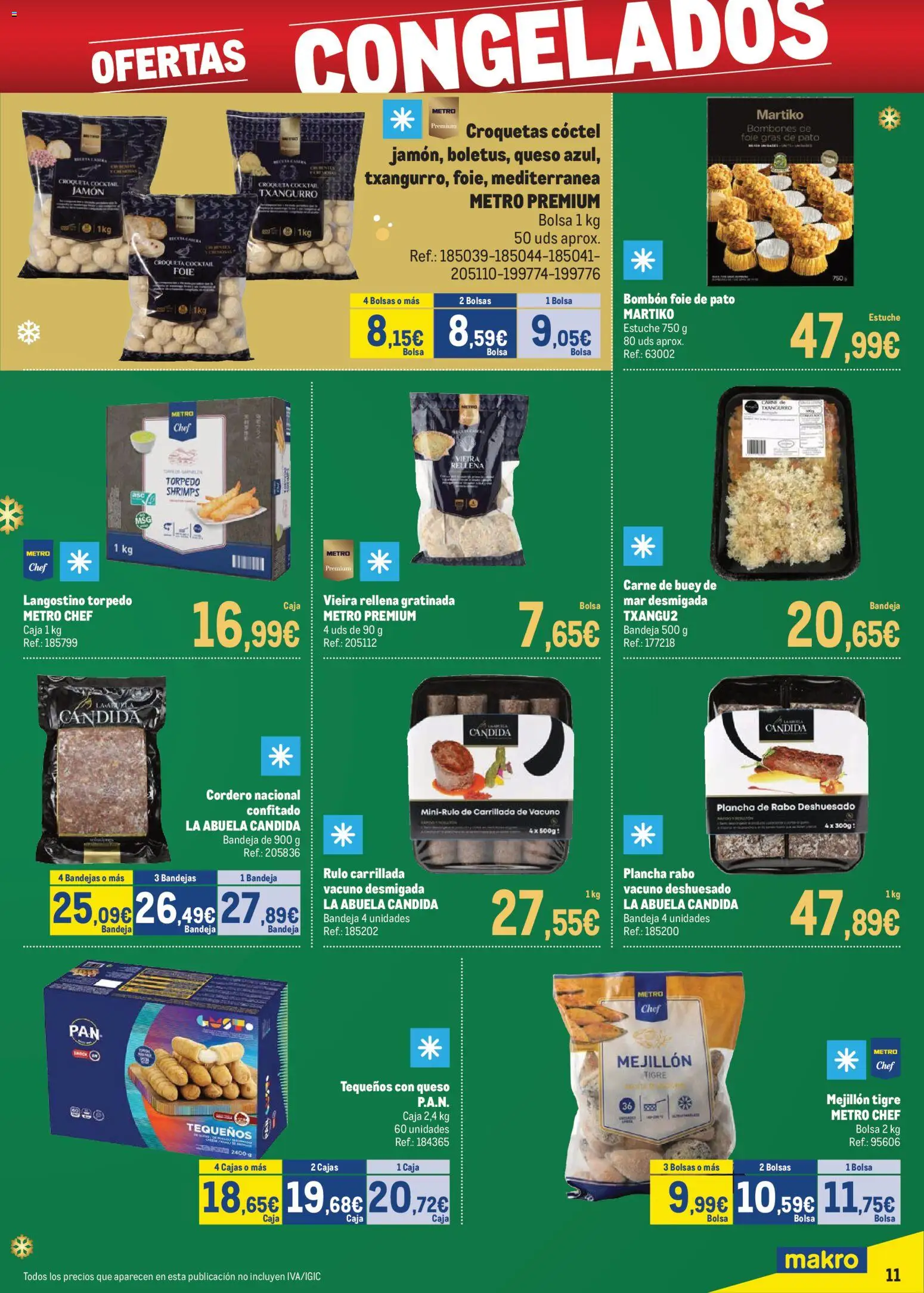 Makro - Precios Especial Levante │ válido desde el 09.12.2025 | Página: 11 | Productos: Jamón, Φίλτρο καφέ, Caja, Langostino