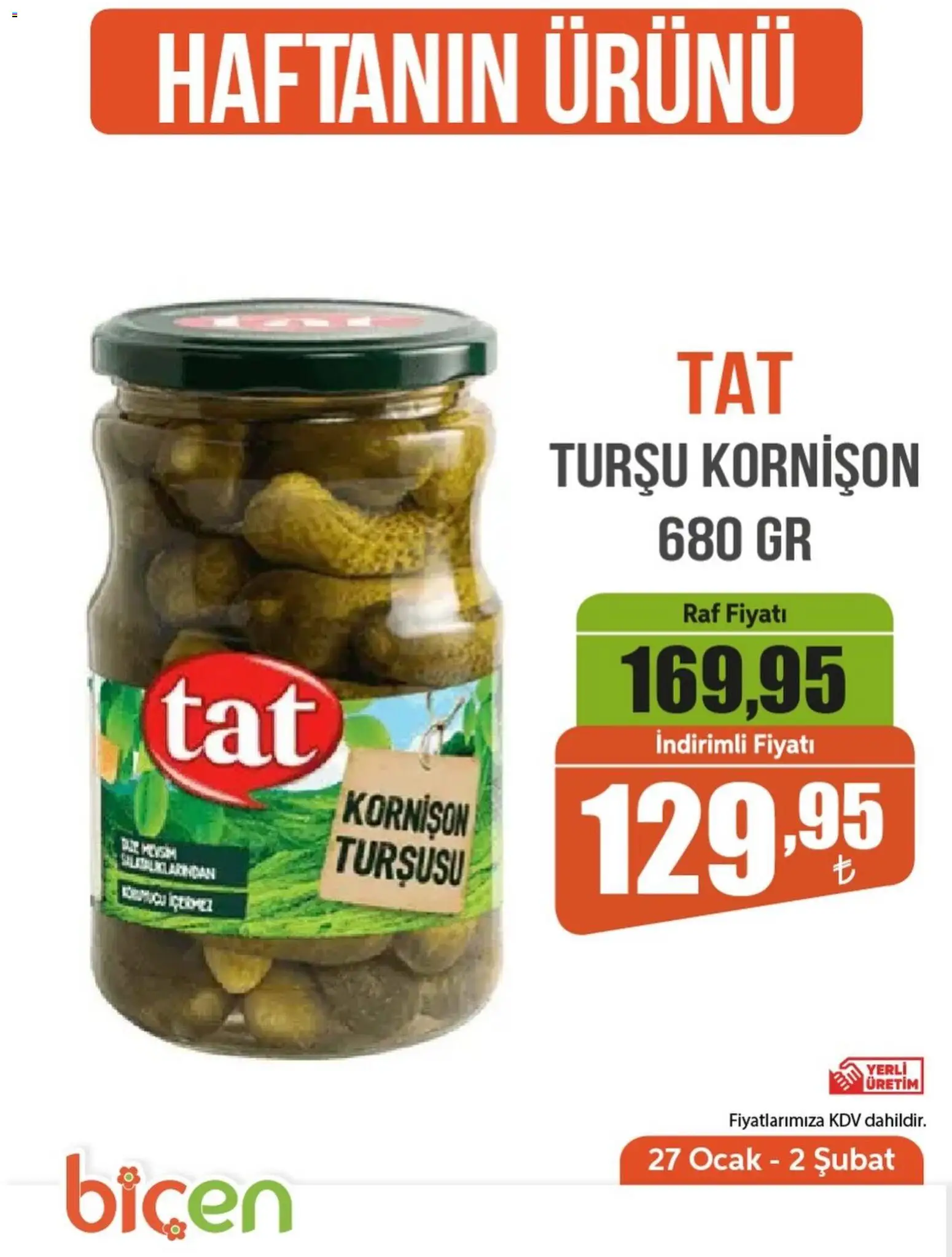 Biçen Market - Haftanın Ürünü - 27.01.2026 tarihinden itibaren geçerlidir | Sayfa: 1 | Ürünler: Raf, Ocak