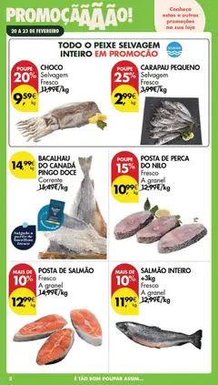 Pré-visualização POSTA DE PERCA DO NILO, Fresco A granel válido de 20.02.2026 | Página: 2 | Produtos: Bacalhau, Salmão, Peixe
