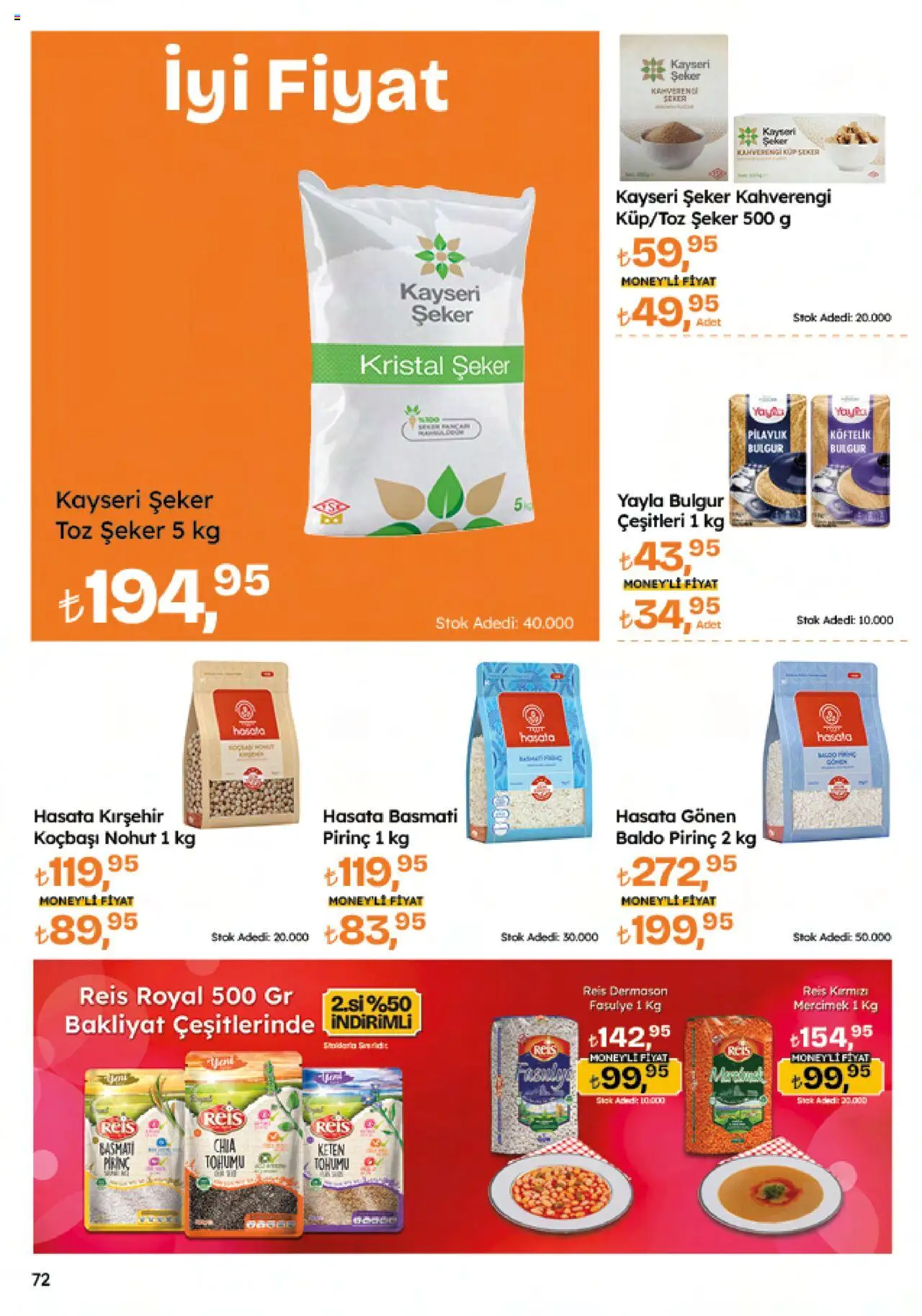 Migros Katalog - 5M Migroskop Dijital - 12.06.2025 tarihinden itibaren geçerlidir | Sayfa: 72 | Ürünler: Fasulye, Ravioli, Pirinç, Toz şeker