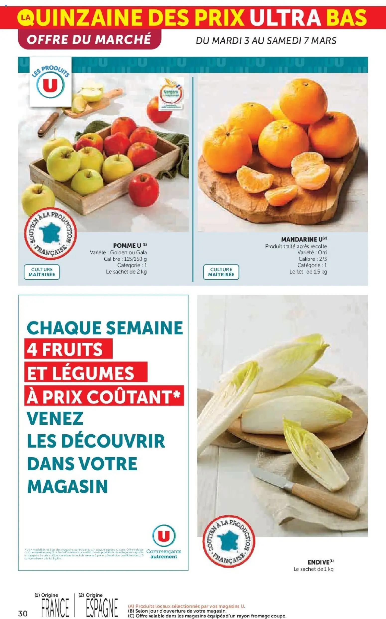 {H1} | Page: 30 | Produits: Pomme, Fromage