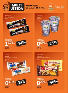 Multi Ušteda - Pregled kataloga iz trgovine Studenac, vrijedi od 11.03.2026 | Stranica: 6 | Proizvodi: Jogurt, Kroasan