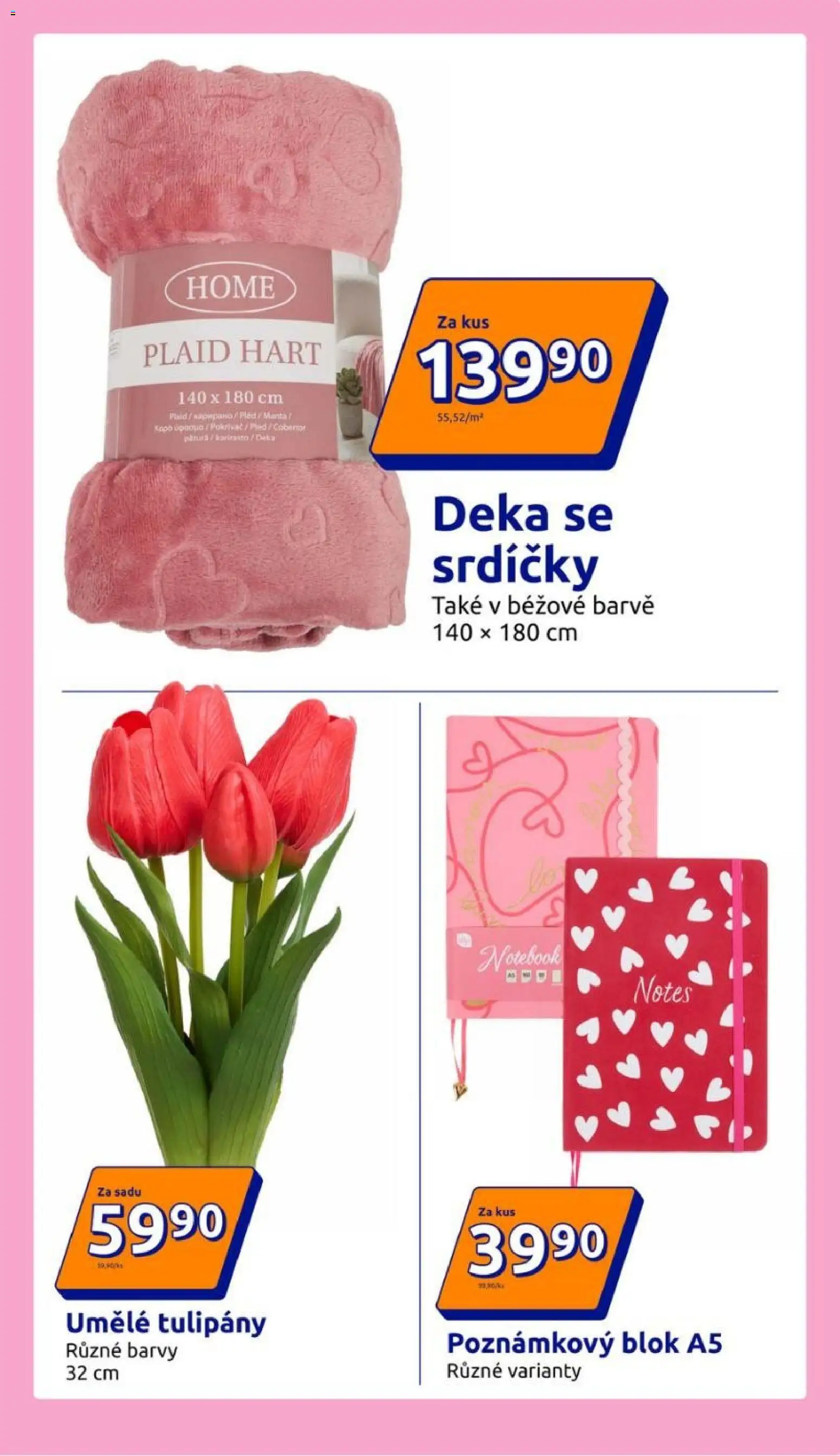 Action leták od 28.01.2026 | Strana: 15 | Produkty: Blok, Umělé tulipány, Tulipány, Barvy