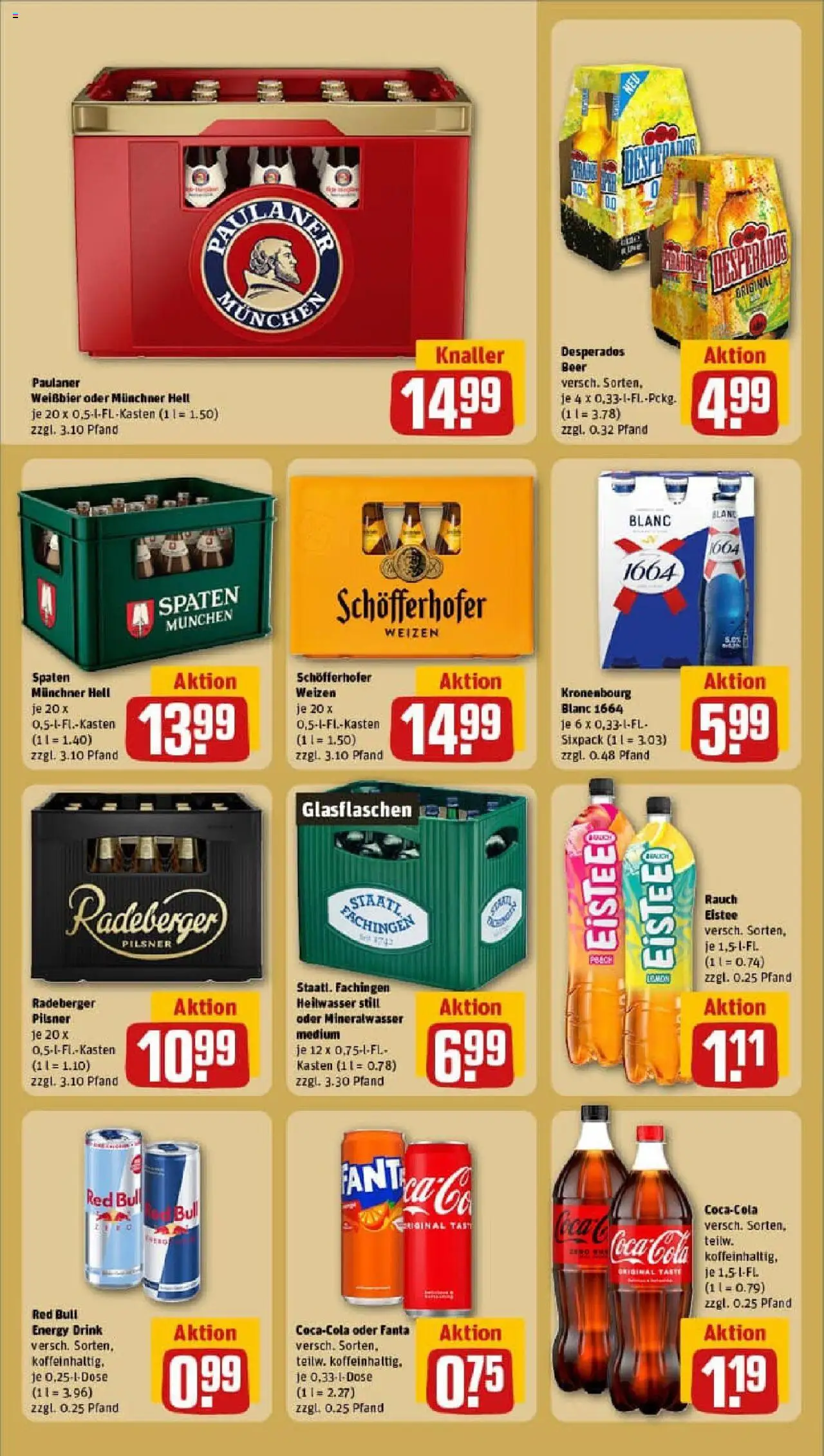 Rewe prospekt Grünberg	 - gültig ab dem 27.07.2025 | Seite: 18 | Produkte: Energy, Weißbier, Staatl fachingen, Mineralwasser