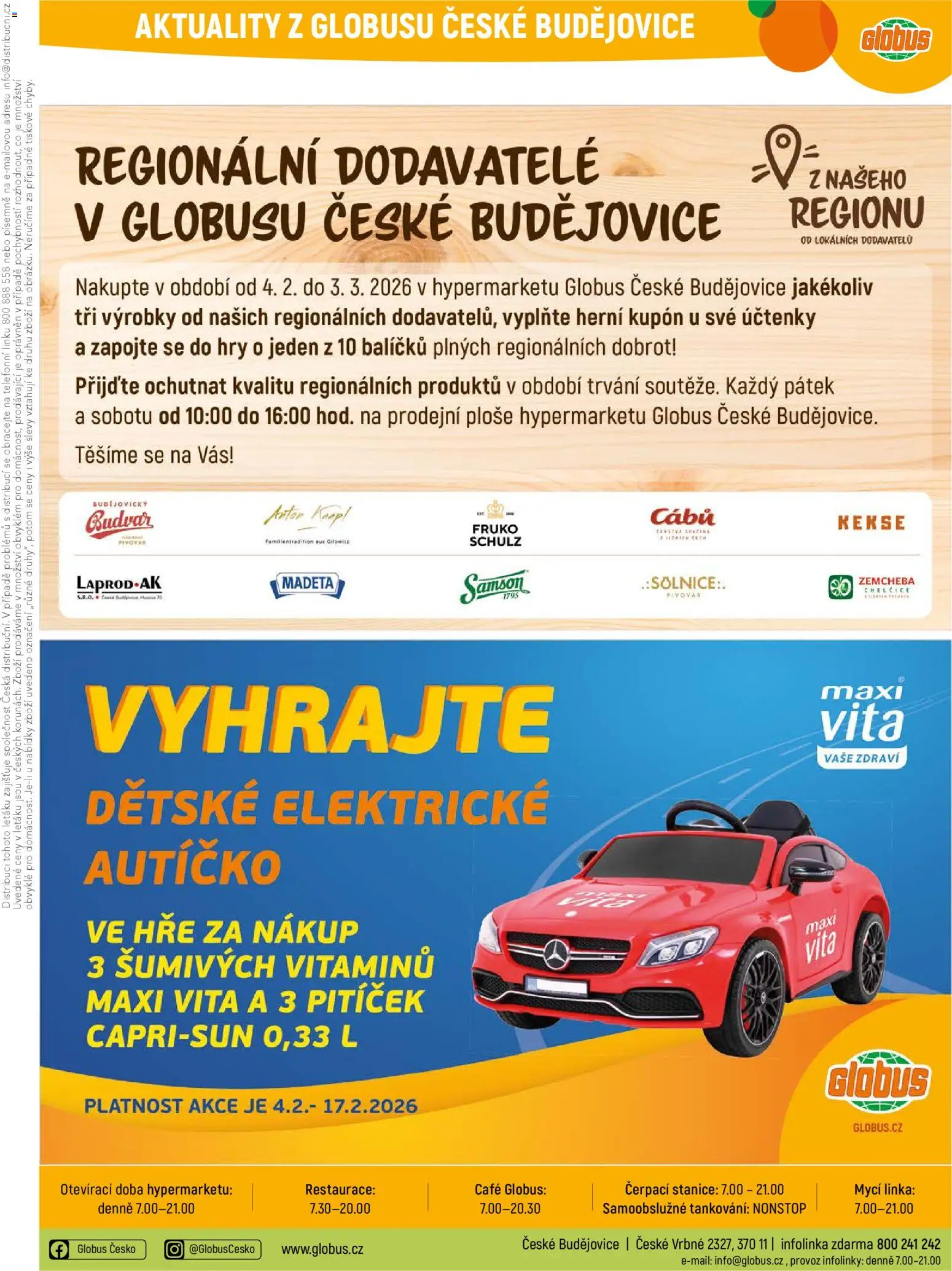 Globus leták - České Budějovice od 04.02.2026 | Strana: 33 | Produkty: Budvar, Globus