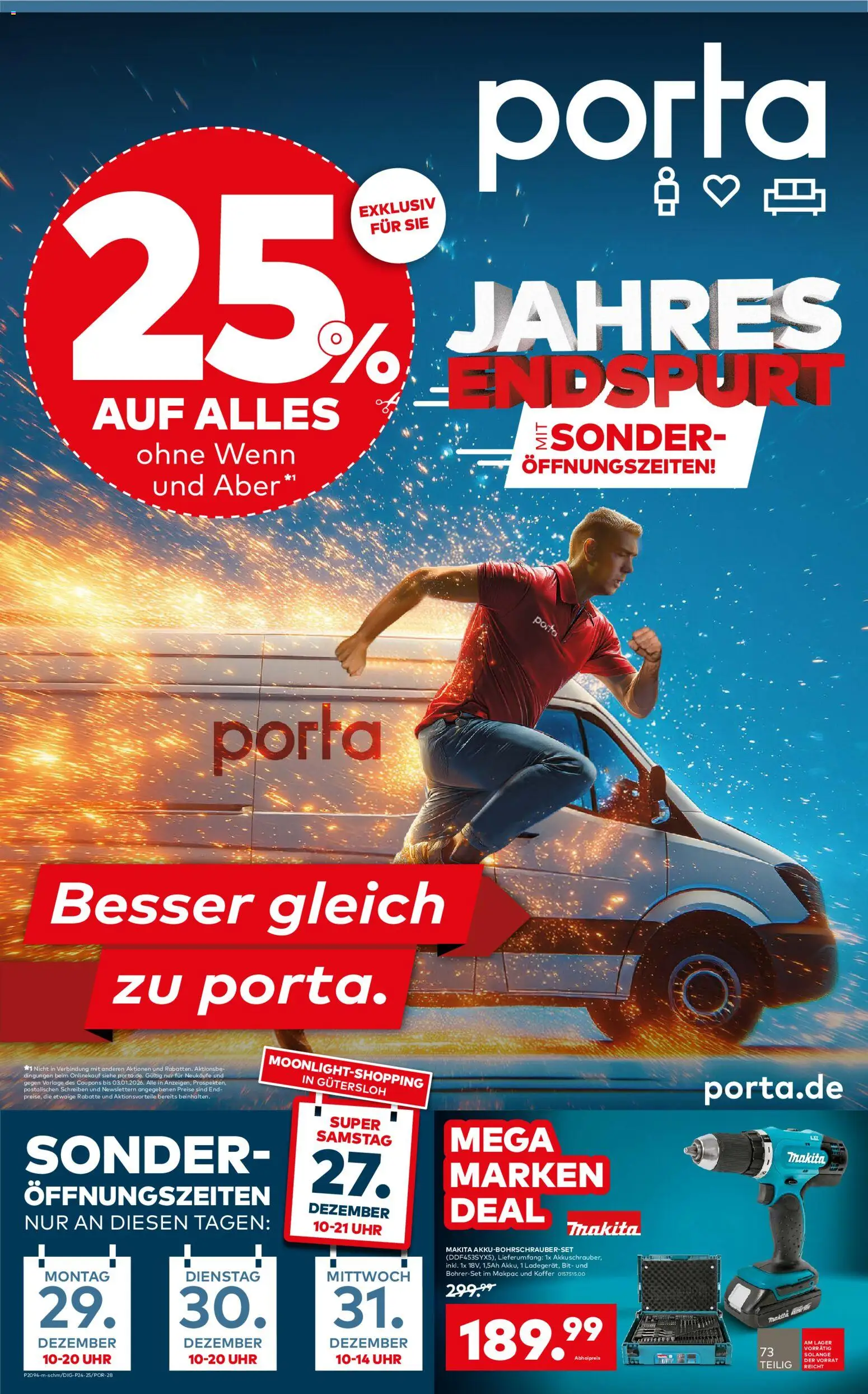 Porta! Prospekt 	 – gültig ab 19.12.2025 | Seite: 1 | Produkte: Koffer, Uhr