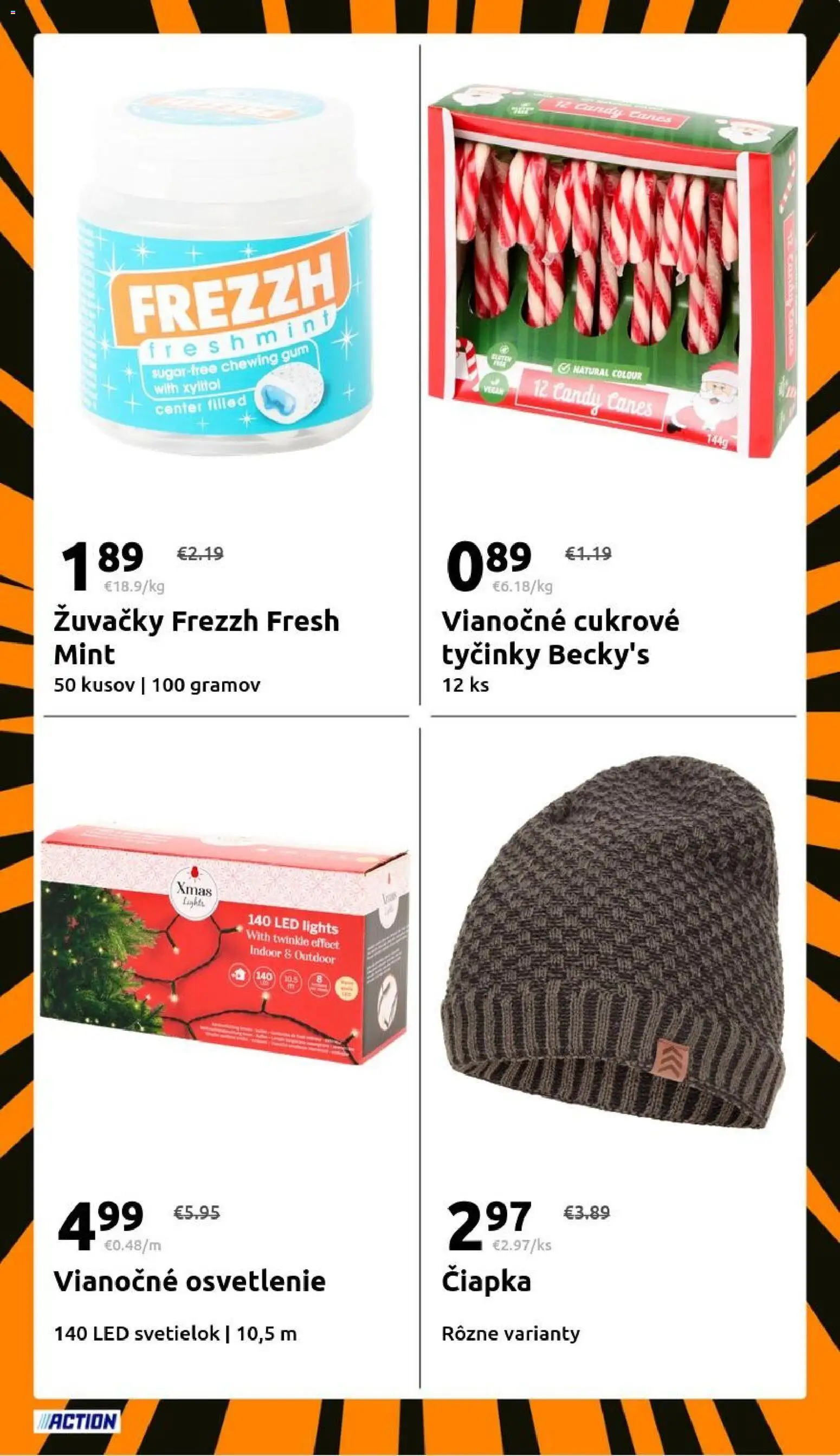 Nové Action akcie – leták je platný od 26.11.2025 | Strana: 19 | Produkty: Osvetlenie, Led, Čiapka