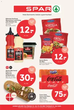 Eksempel på tilbudsavis Spar - Tilbudsavis fra butik Spar gyldig fra 18.07.2025