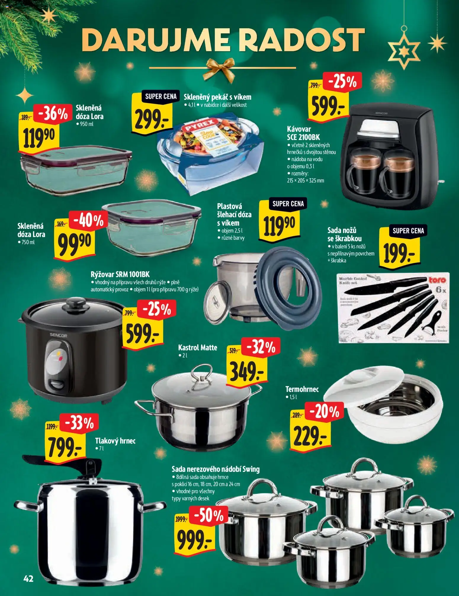 Albert katalog - Hypermarket od 29.10.2025 | Strana: 42 | Produkty: Tlakový hrnec, Dóza, Hrnec, Barvy