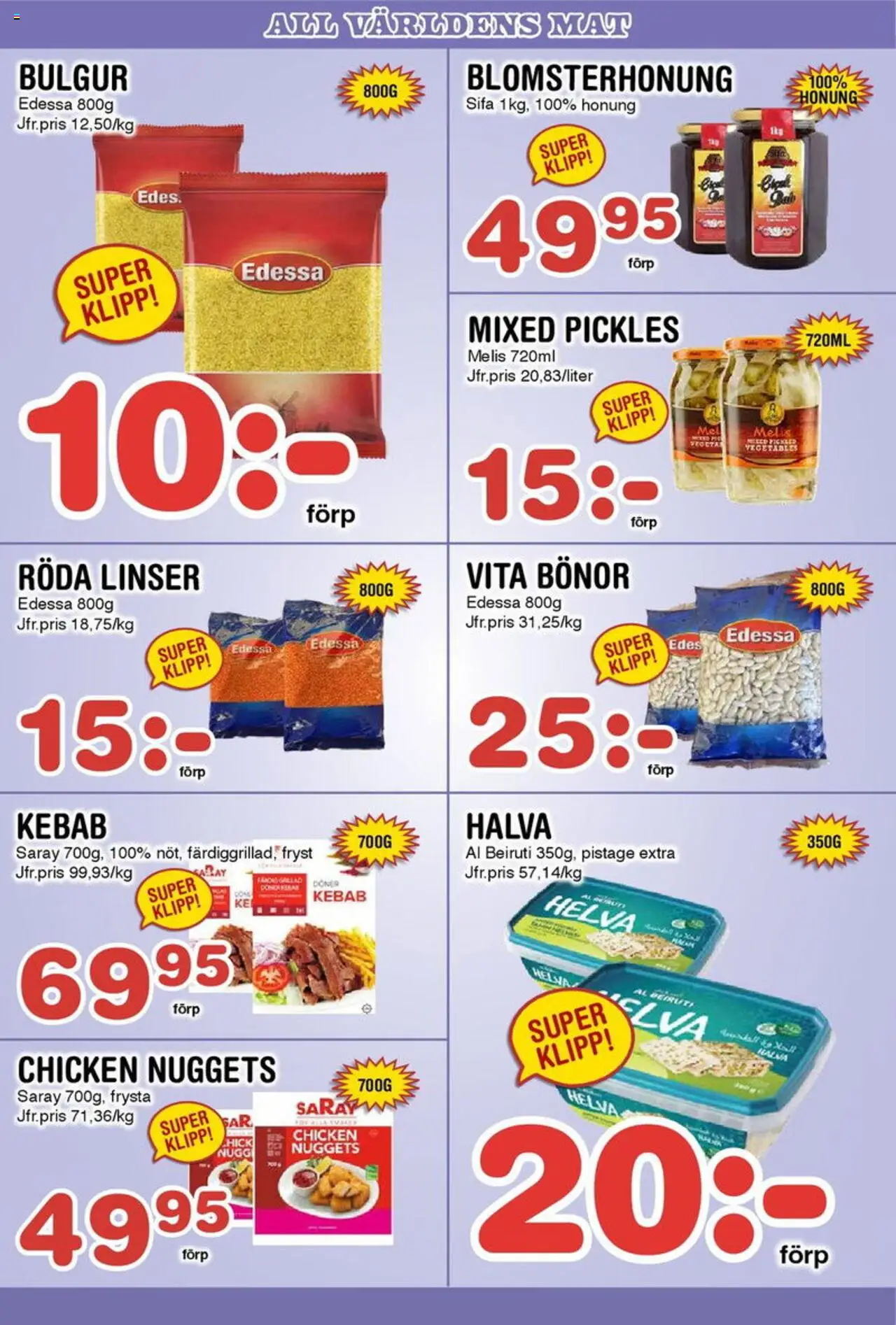 Nya Pulsen reklamblad aktuell från 25.08.2025 | Sida: 16 | Produkter: Linser, Röda linser, Bönor
