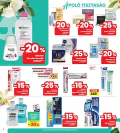 Interspar Szépség katalógus - amely érvényes a következő dátumtól: 09.04.2026 | Oldal: 2 | Termékek: Micellás víz, Arckrém, Fogkrém, Fogkefe