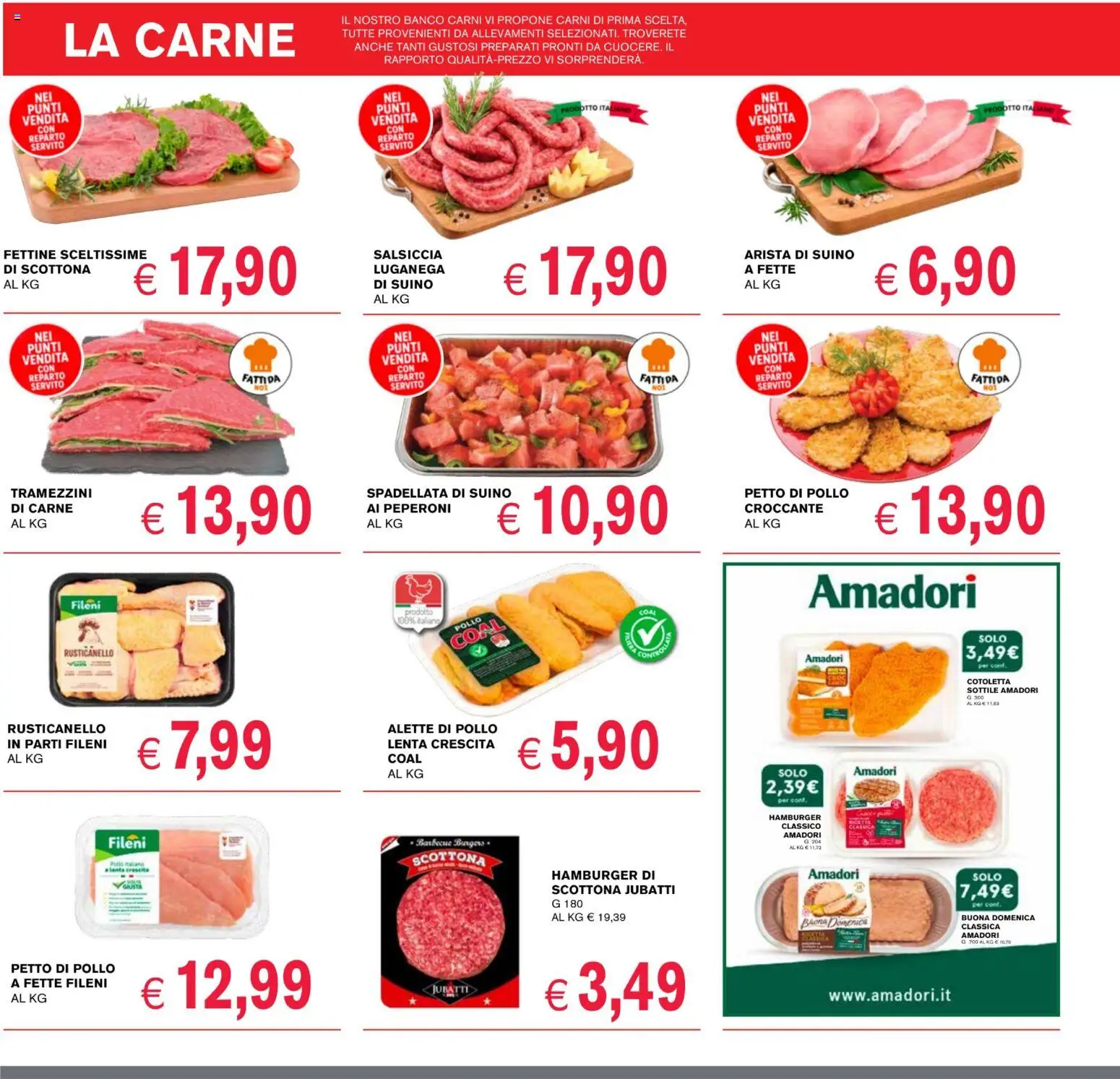 Volantino Coal del 22.01.2026 | Pagina: 4 | Prodotti: Pollo, Suino, Barbecue, Hamburger