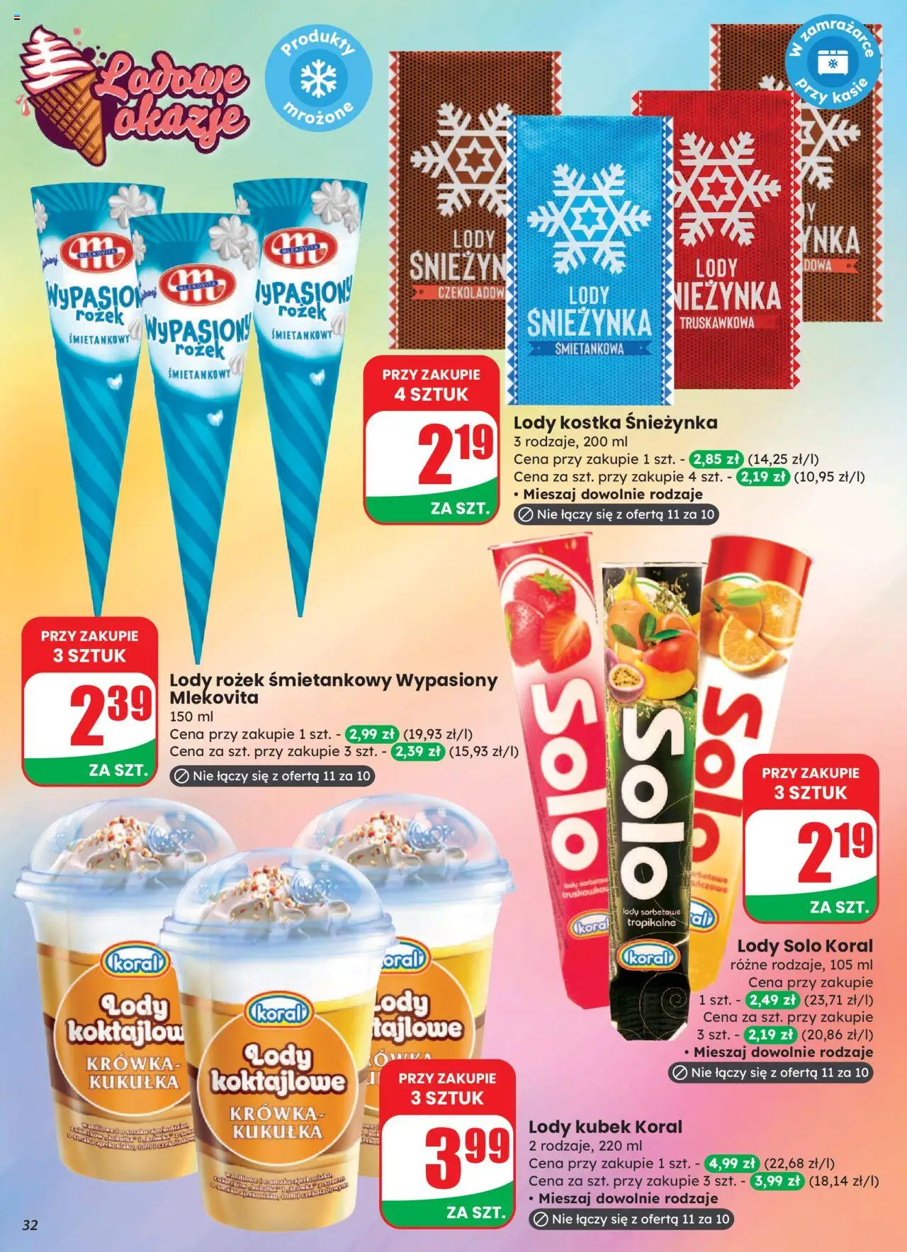Dino Gazetka od 27.08.2025 | Strona: 32 | Produkty: Krowka, Lody