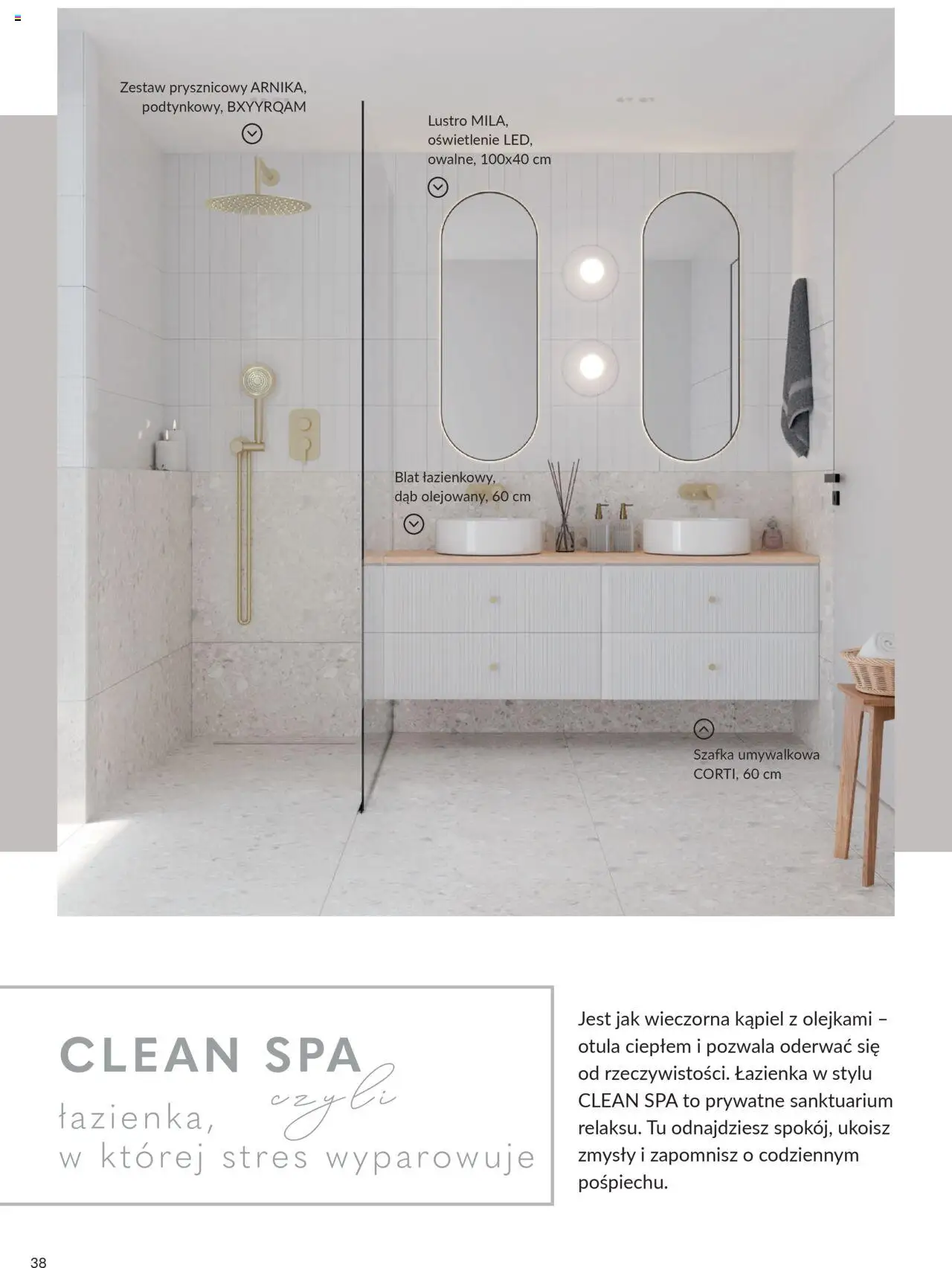 Salony Agata Gazetka - Trendbook od 21.03.2025 | Strona: 38 | Produkty: Kąpiel, Lustro