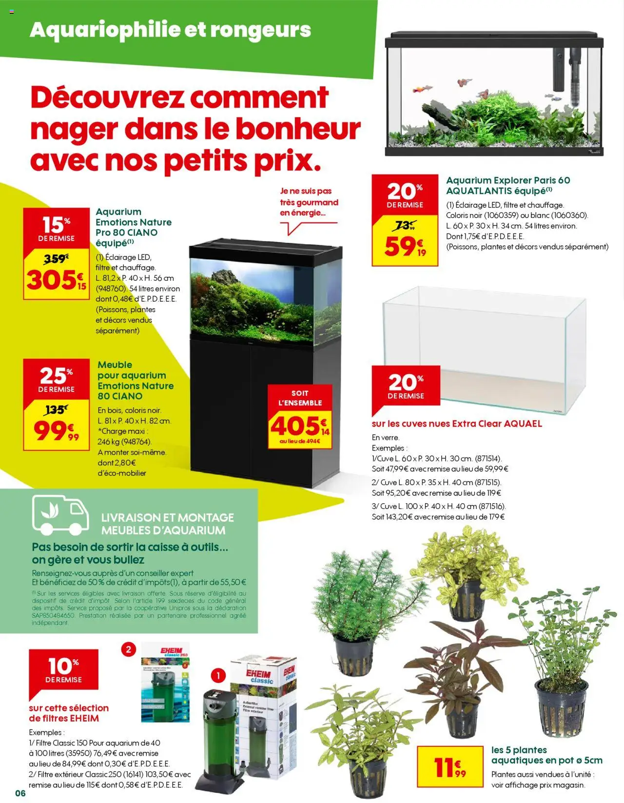  | Page: 6 | Produits: Filtre, Meuble, Plantes, Aquarium