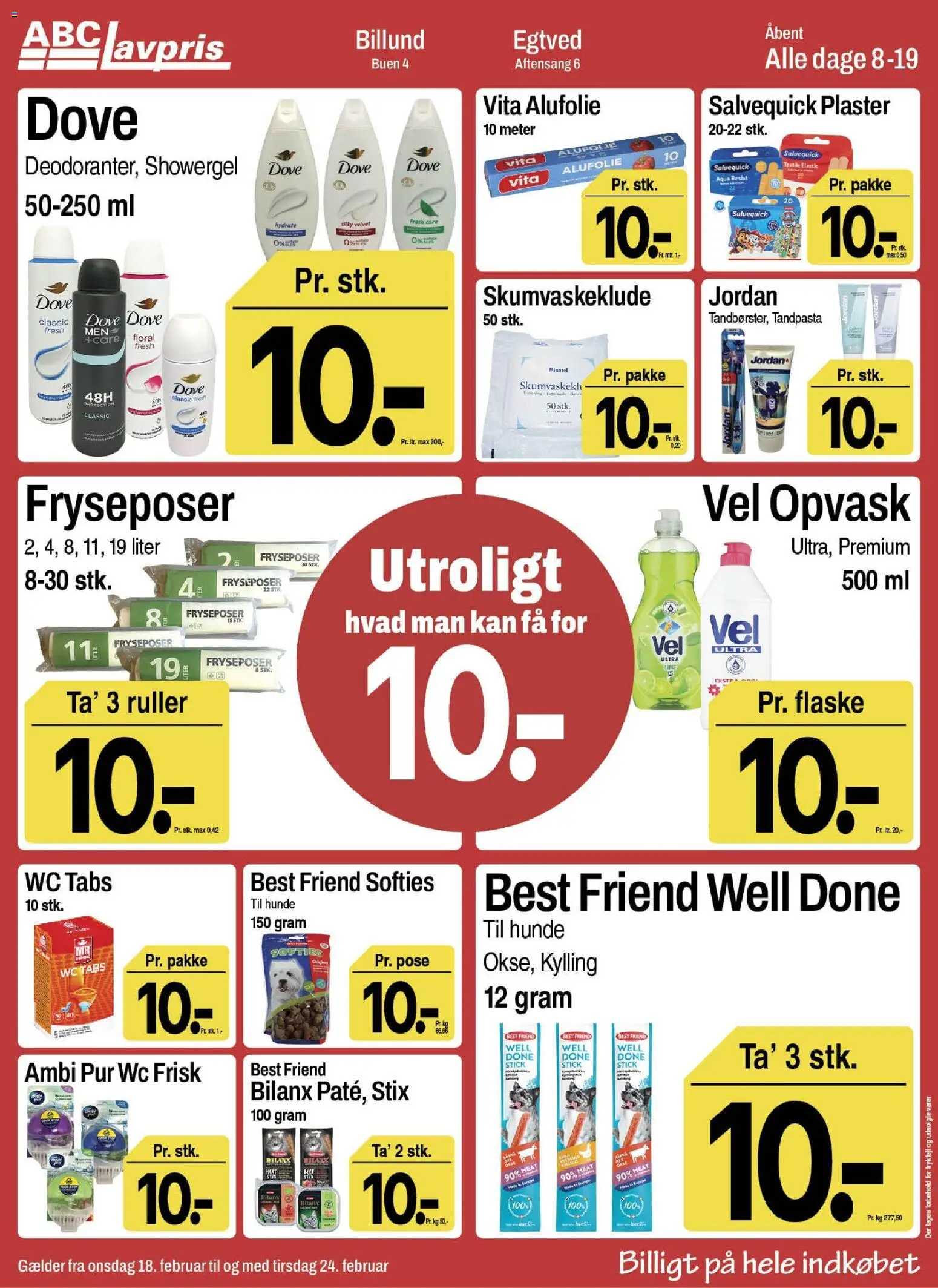 Abc Lavpris tilbudsavis – gyldig fra 18.02.2026 | Side: 3 | Produkter: Tandpasta, Lime