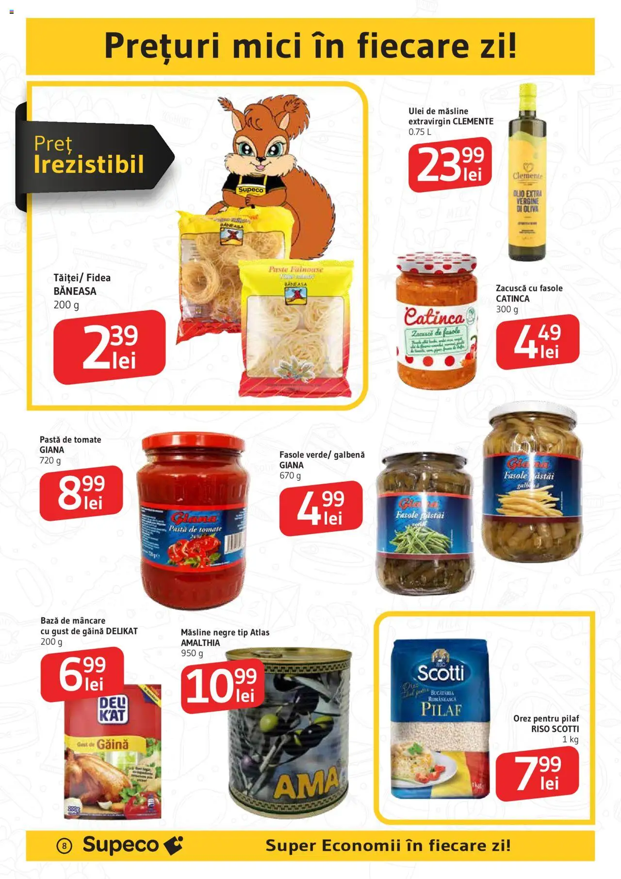 Noul catalog Supeco – valabil de la 18.09.2025 | Pagină: 8 | Produse: Hijyenik ped, Ulei, Pastă de tomate, Paste