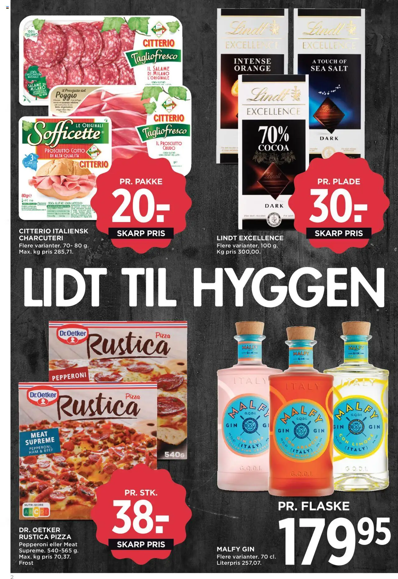 Meny Tilbudsavis gyldig fra 08.08.2025 | Side: 2 | Produkter: Pizza, Gin, Salt