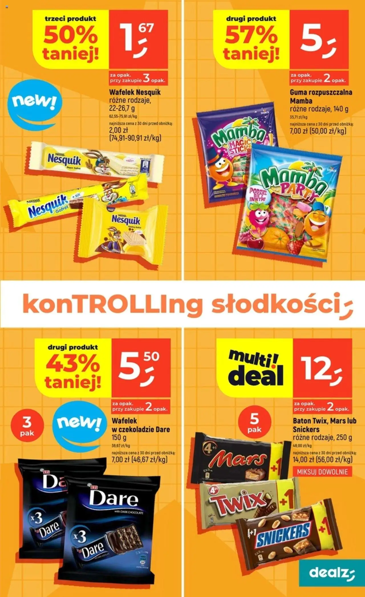 Dealz Gazetka - O!ceny pierwsza klasa od 07.08.2025 | Strona: 7 | Produkty: Baton