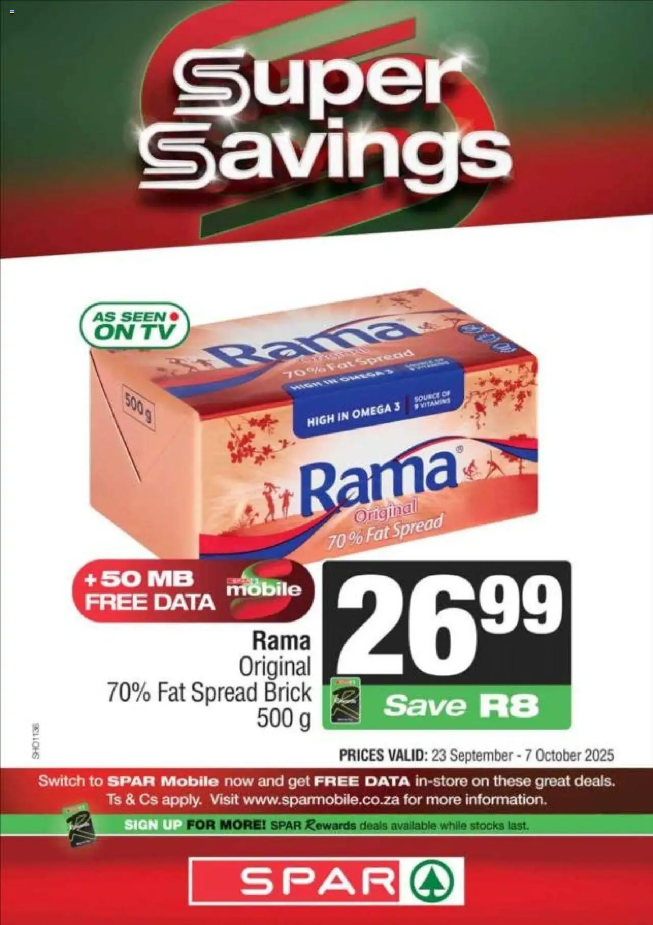 New KWIKSPAR catalogue – valid from 23.09.2025 | Page: 5 | Products: Data, TV, Switch, Fat spread