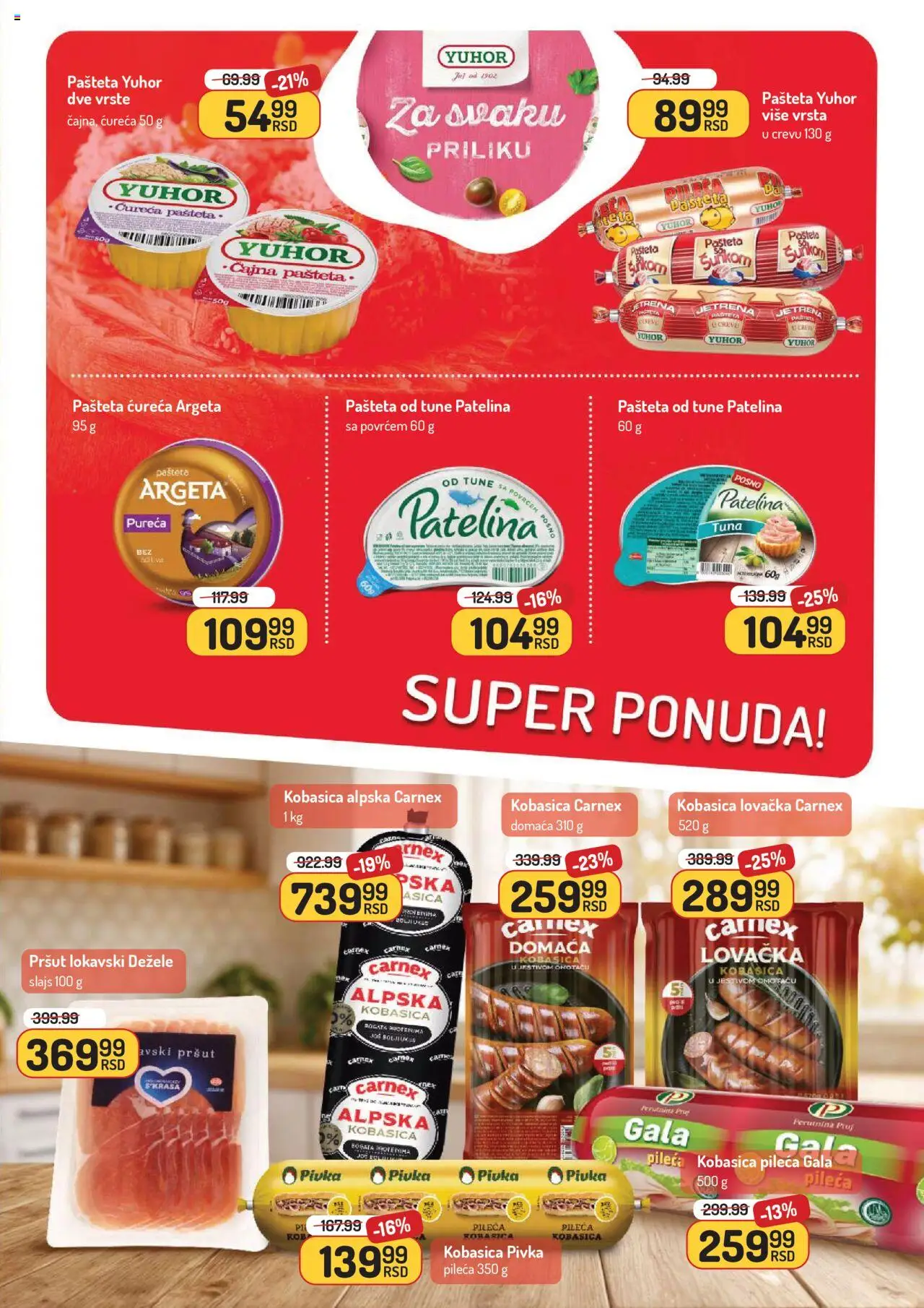 Aman katalog - važi od 15.09.2025 | Strana: 5 | Proizvode: Pršut, Kobasica, Pašteta