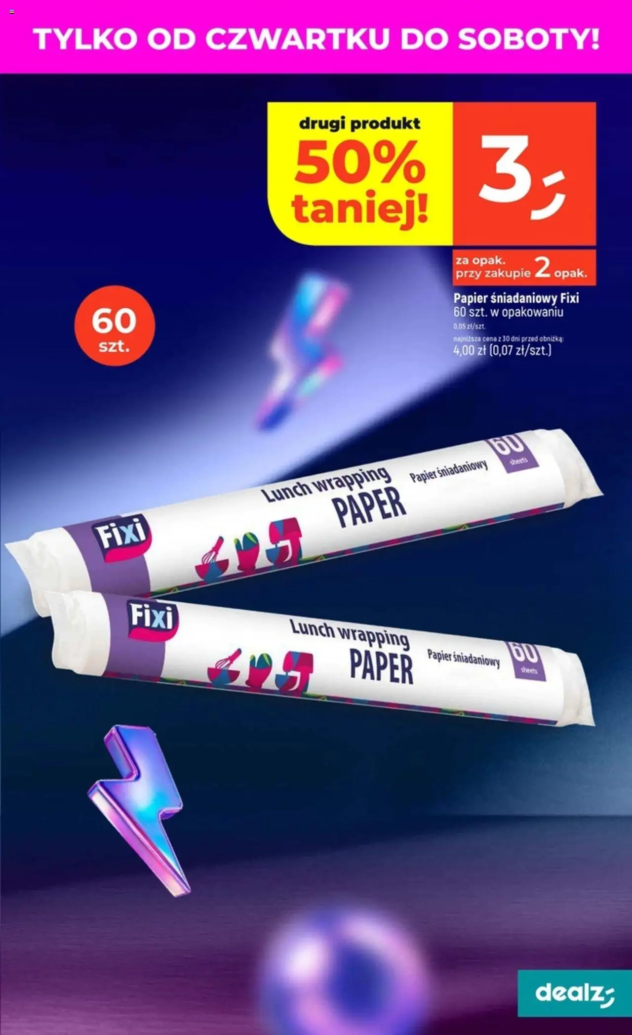 Dealz Gazetka od 21.08.2025 | Strona: 47 | Produkty: Papier śniadaniowy