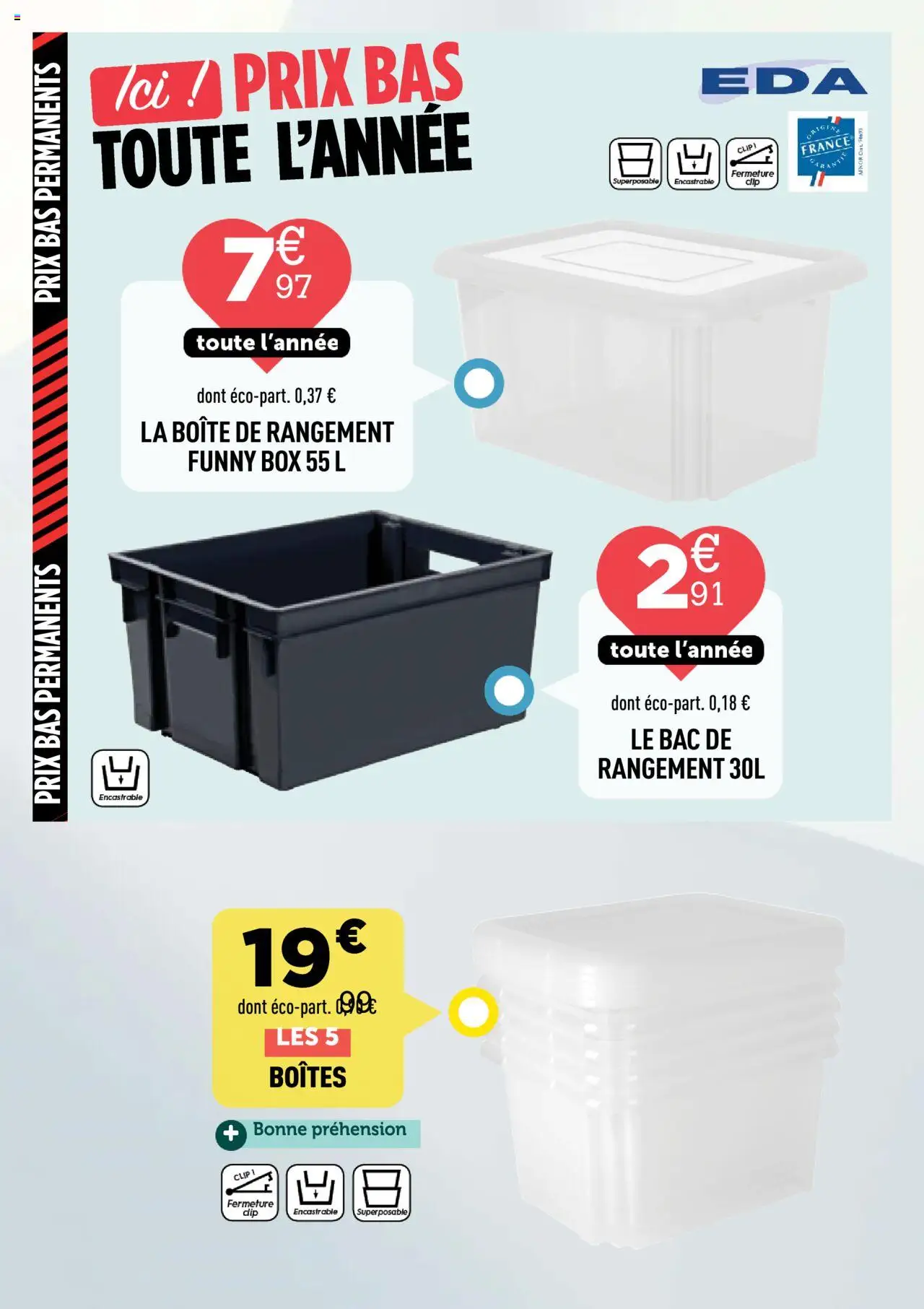 {H1} | Page: 19 | Produits: Boîte de rangement