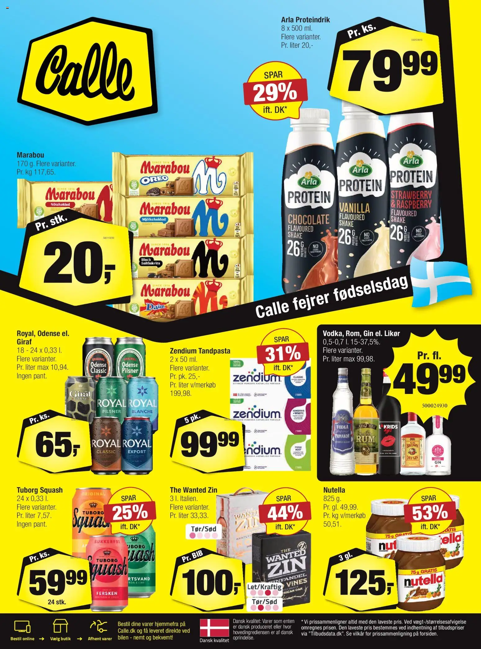 Calle tilbudsavis – gyldig fra 02.01.2026 | Side: 31 | Produkter: Tandpasta, Vodka, Oreo, Tuborg Squash