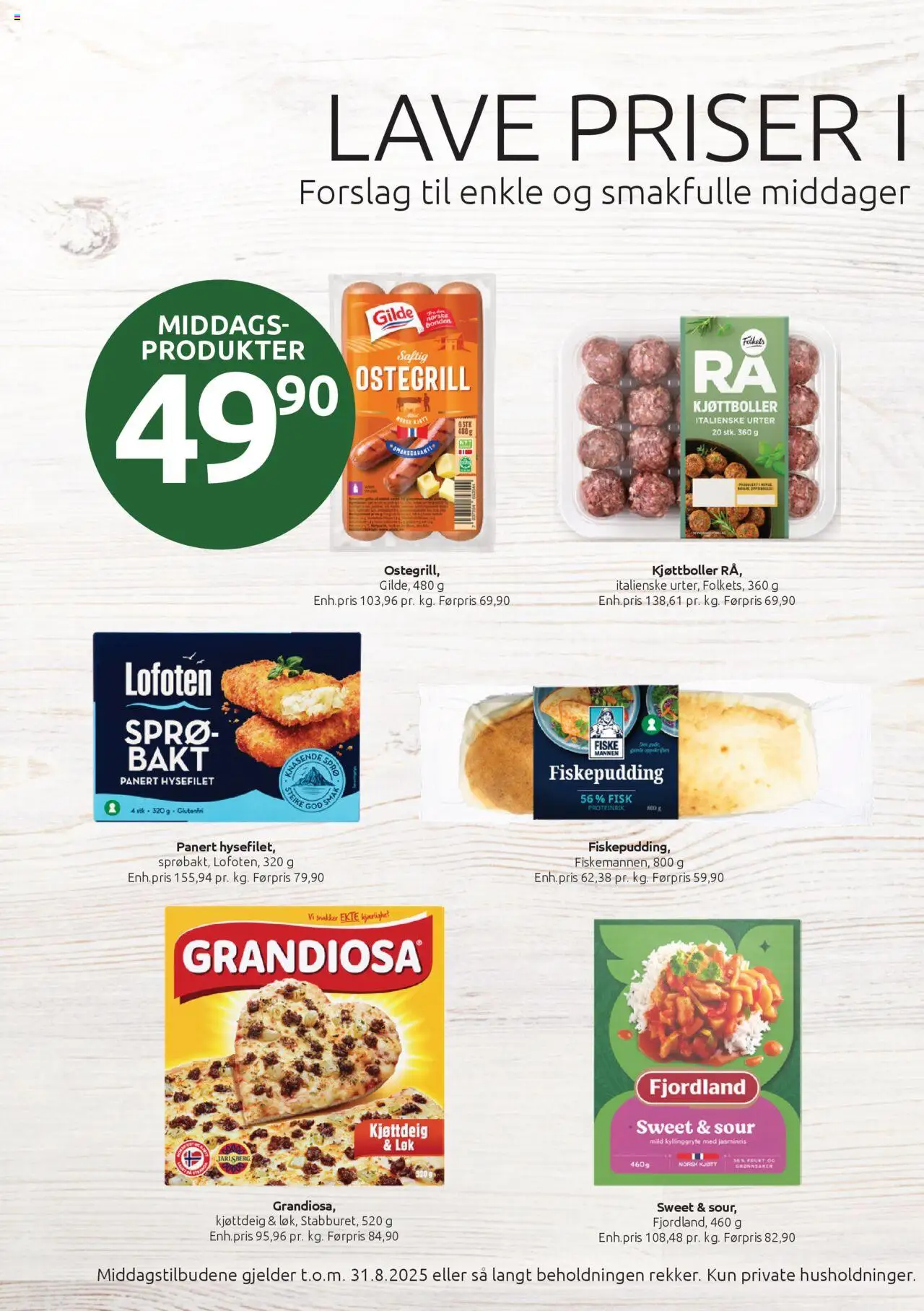  | Side: 2 | Produkter: Fisk, Umetna rastlina, Løk, Kjøttdeig