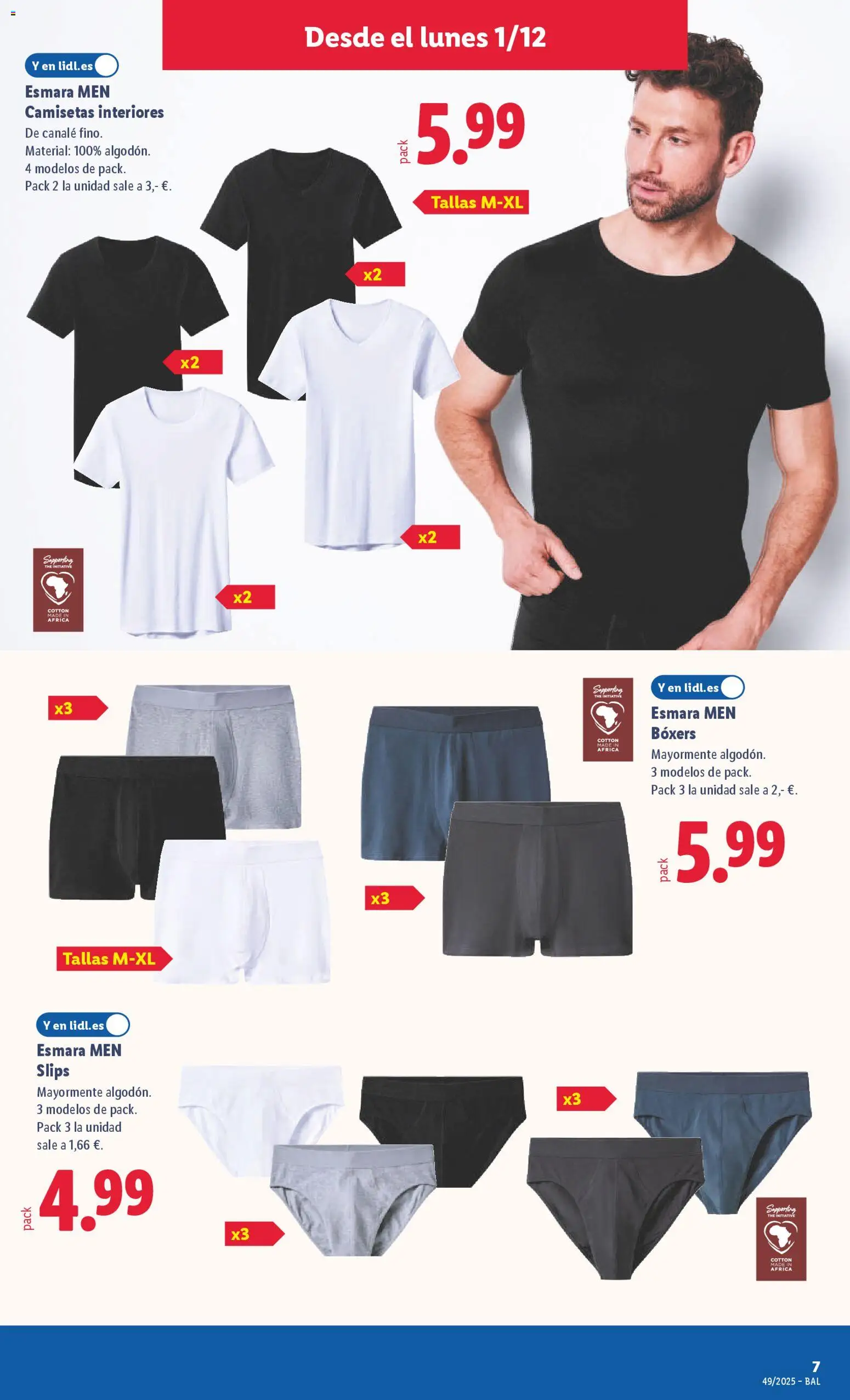 Lidl folleto de bazar │ válido desde el 01.12.2025 | Página: 17 | Productos: Boxers