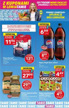 Lewiatan gazetka - Z Kuponami w Lewiatanie od 31.07.2025 | Strona: 1 | Produkty: Pepsi, Kawa, Piwo, Płatki
