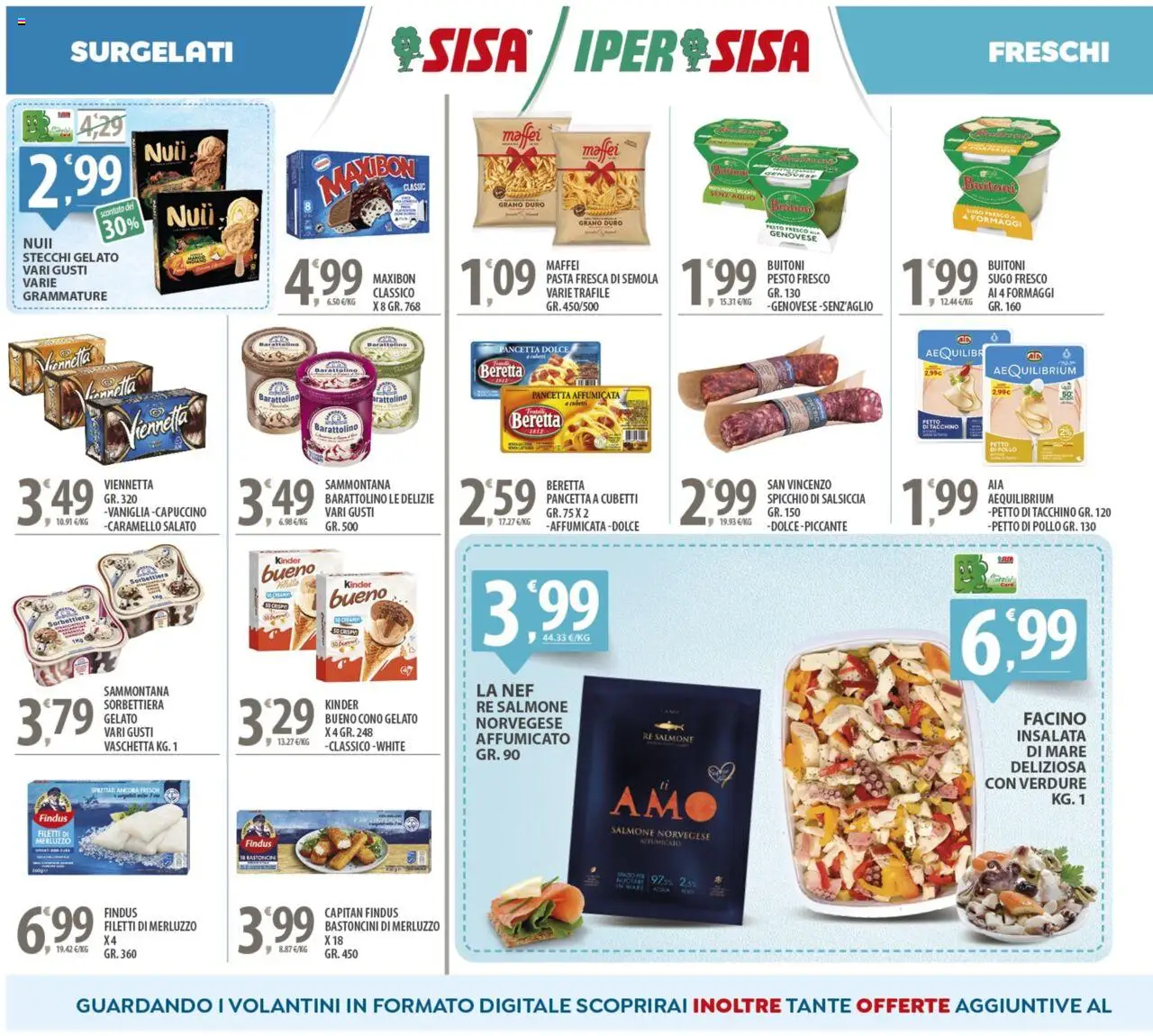 Volantino SISA del 08.08.2025 | Pagina: 6 | Prodotti: Pollo, Insalata, Tacchino, Salsiccia