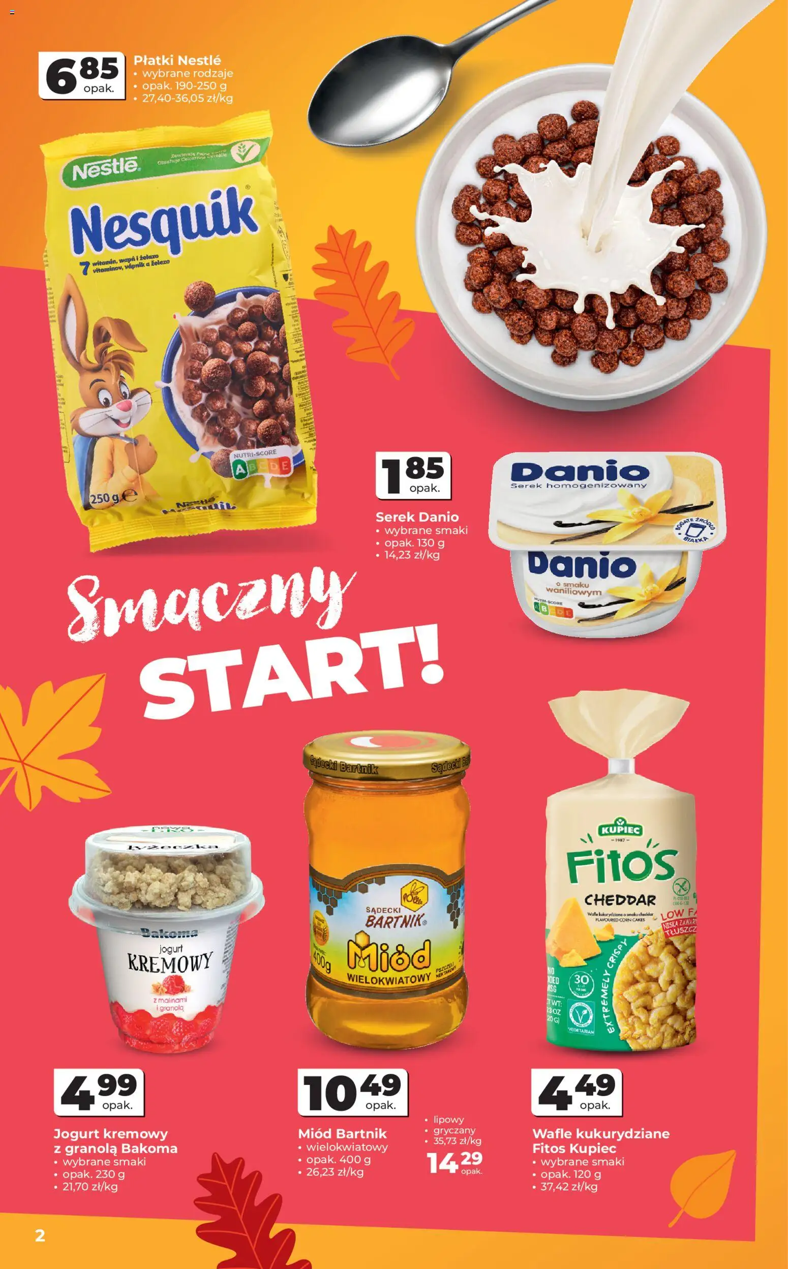 Odido Gazetka od 29.10.2025 | Strona: 2 | Produkty: Miód, Serek, Granola, Jogurt kremowy