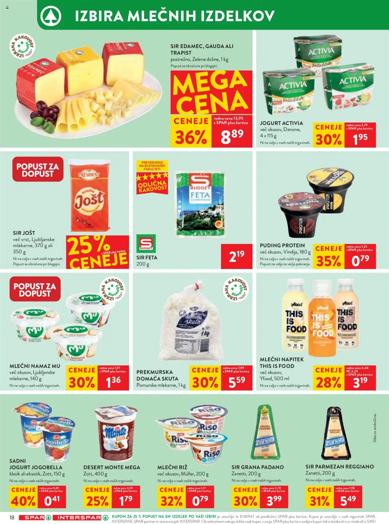 Spar katalog 25/25 │ velja od 18.06.2025 | Stran: 22 | Izdelki: Puding, Jogurt, Riz, Skuta