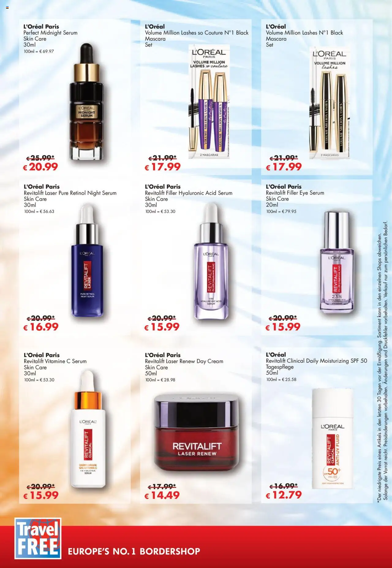 Travel Free Angebote - gültig ab dem 01.08.2025 | Seite: 14 | Produkte: Mascara, Serum